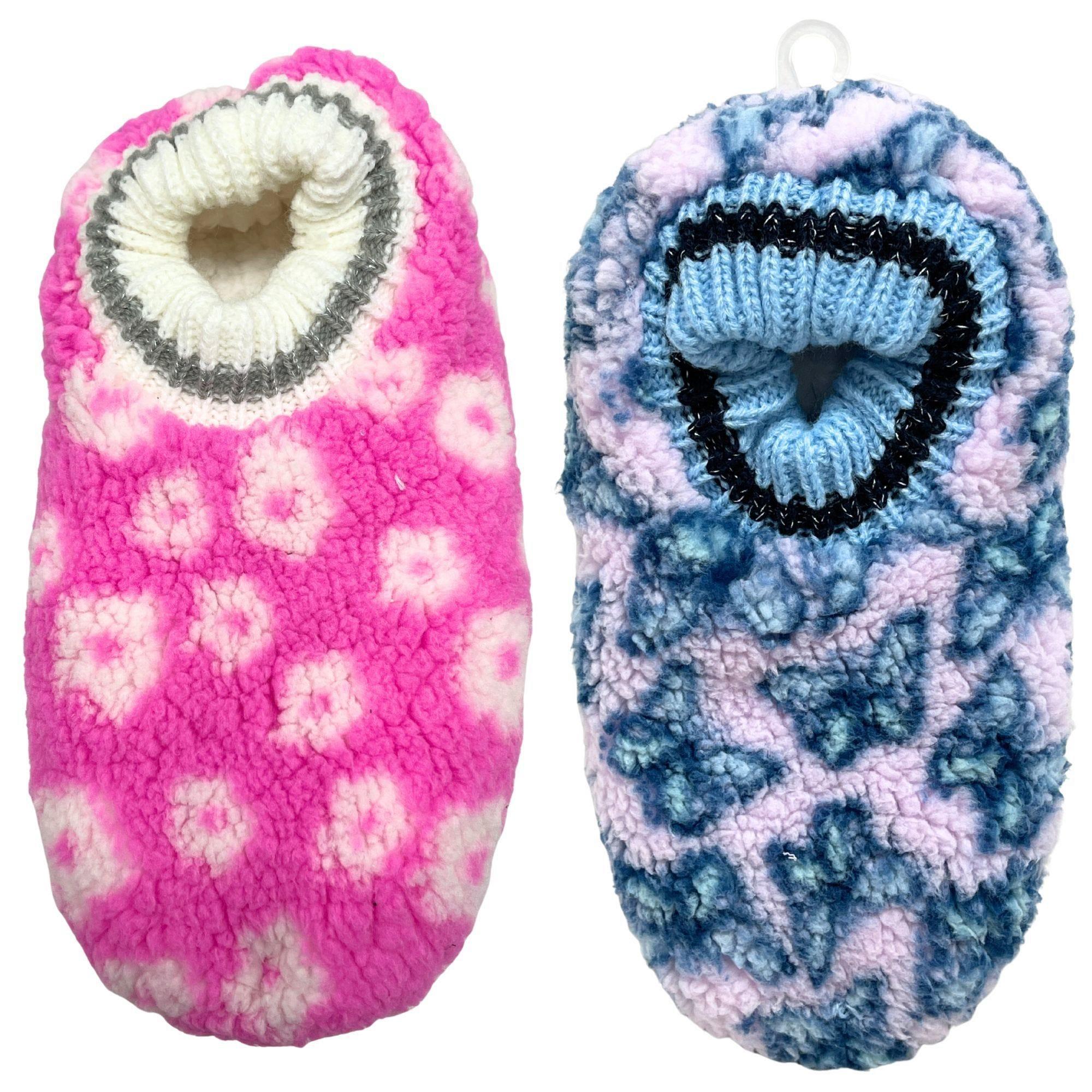 Fuzzy Babba 1 Pack Footable Girls Slipper in Assorted Designs and Sizes image
