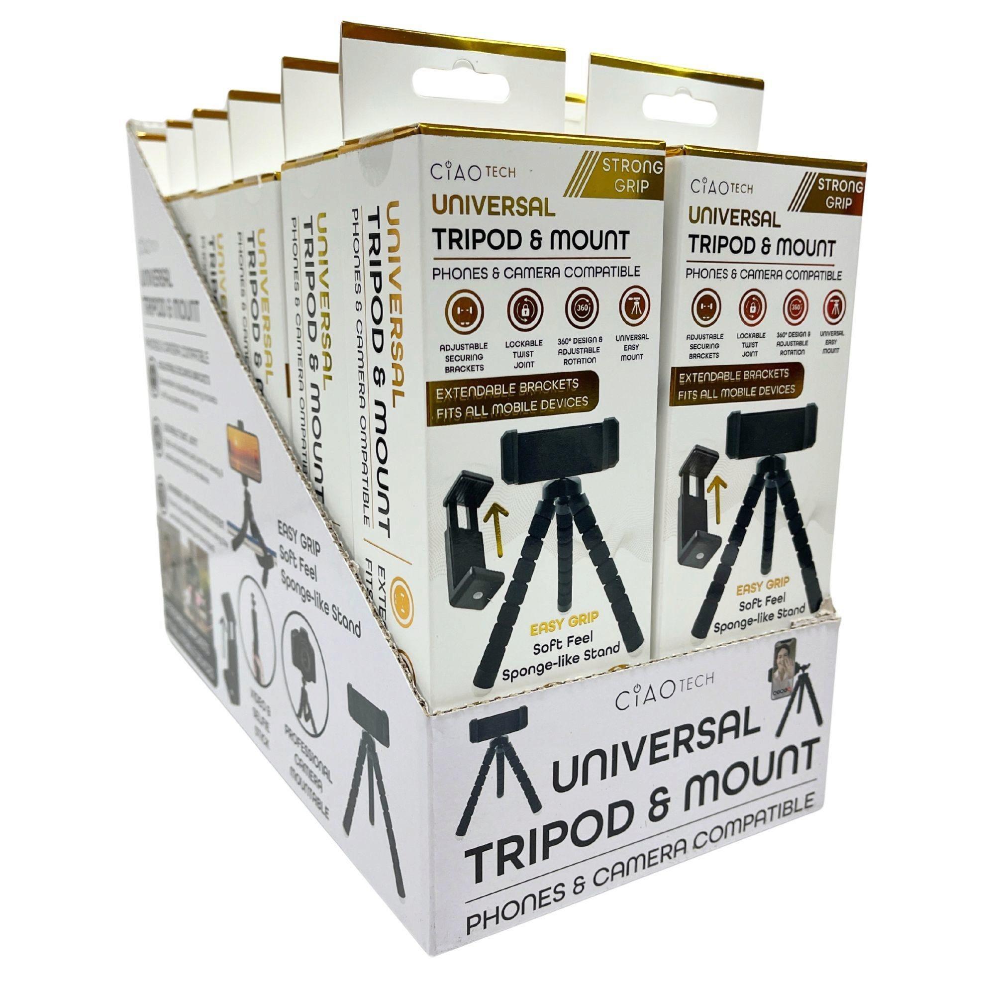 Ciao Tech Posable Tripod Phone and Camera Mount in PDQ Display image