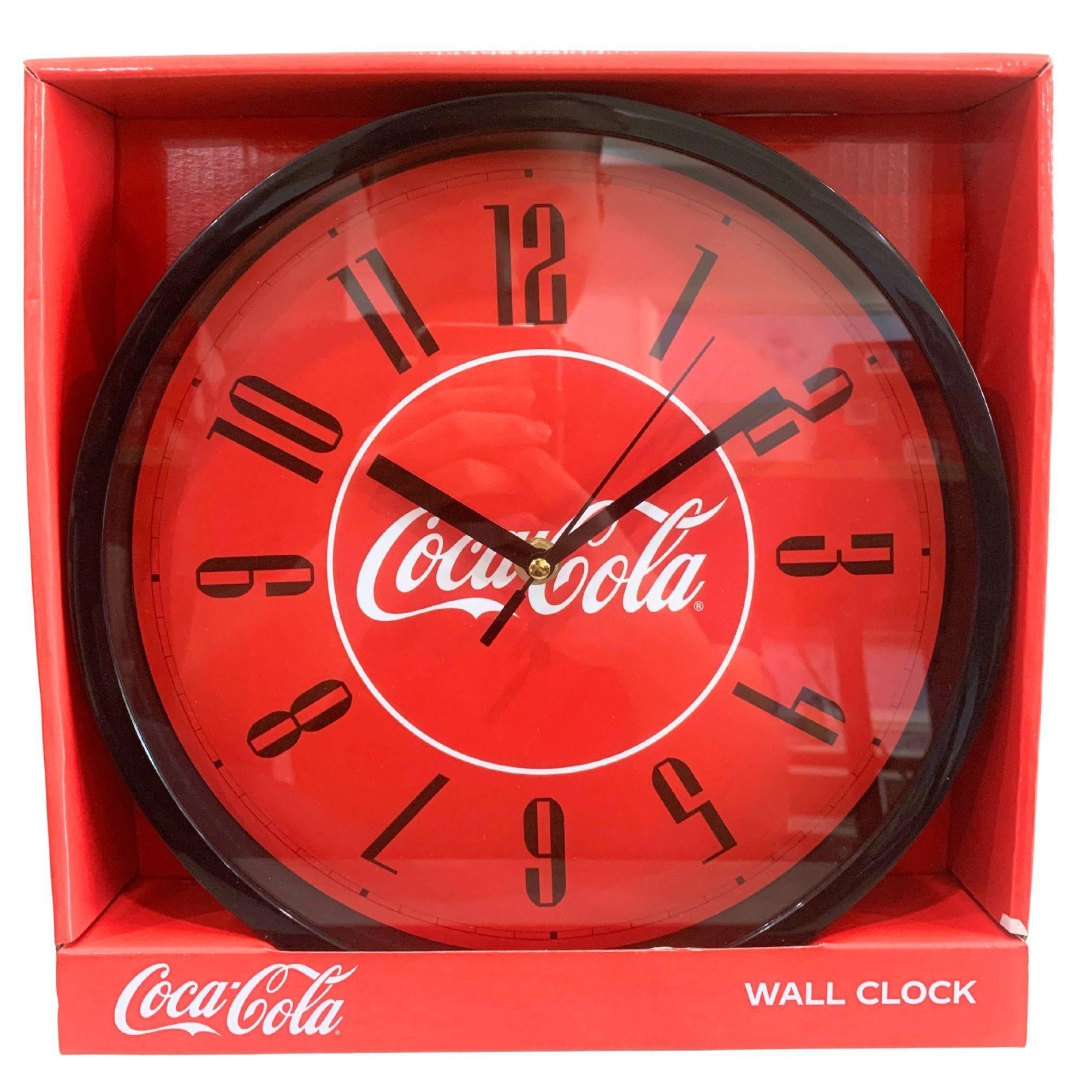 Coca Cola 10" Analog Wall Clock Red Design image