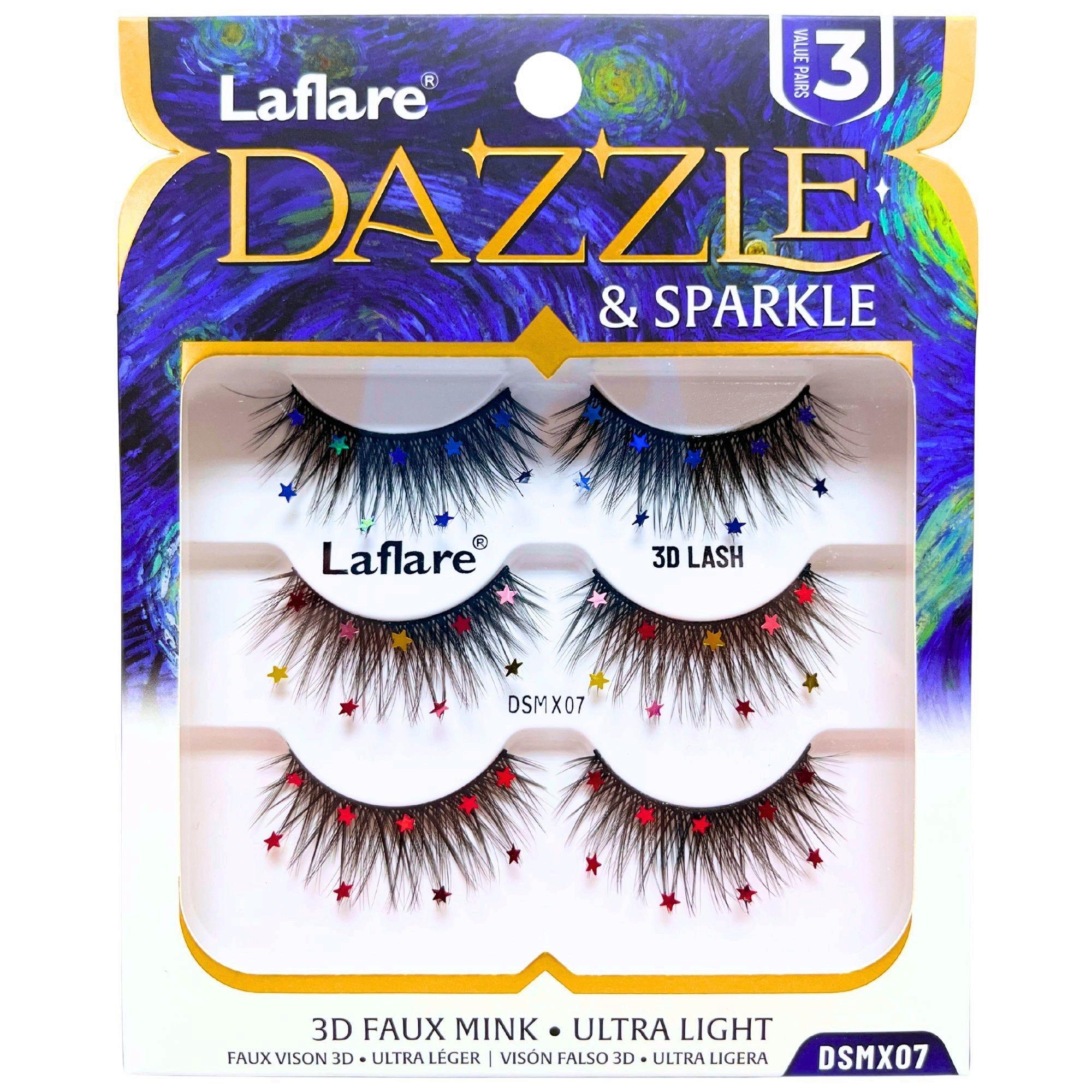 LaFlare Dazzle & Sparkle 3D Starry 3 Pack Lashes image