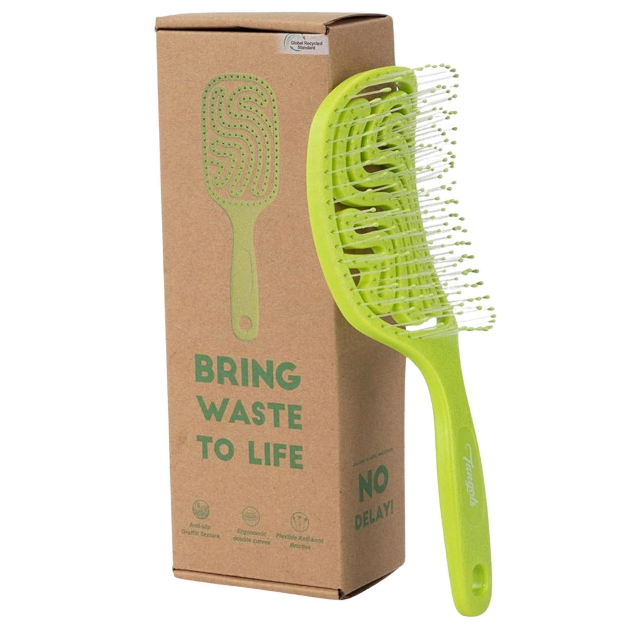 Tangols Gentle Detangling Hair Brush in Green
