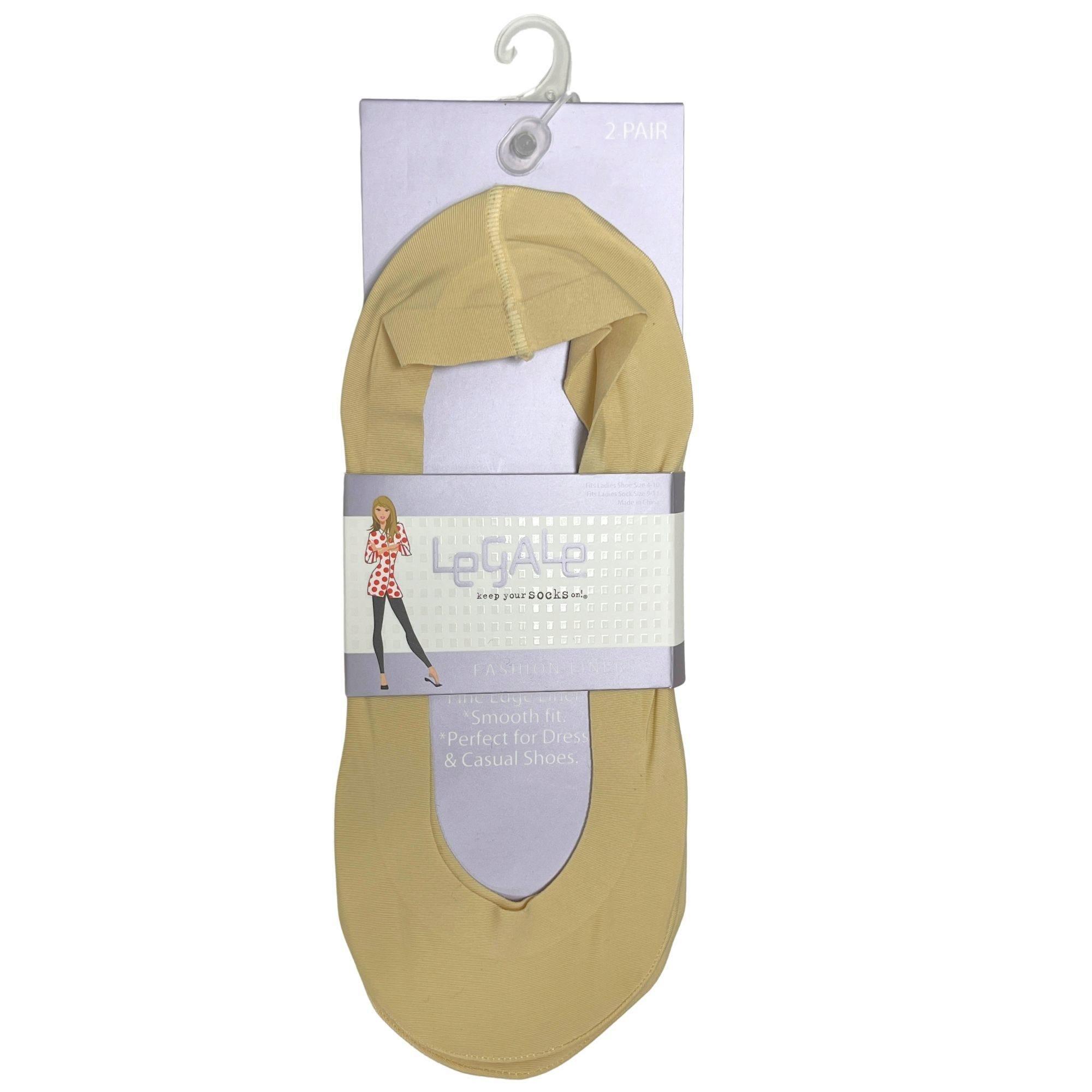 Legale 2 Pair Bonded Liners Nude Ladies Shoe Size 4-10 image