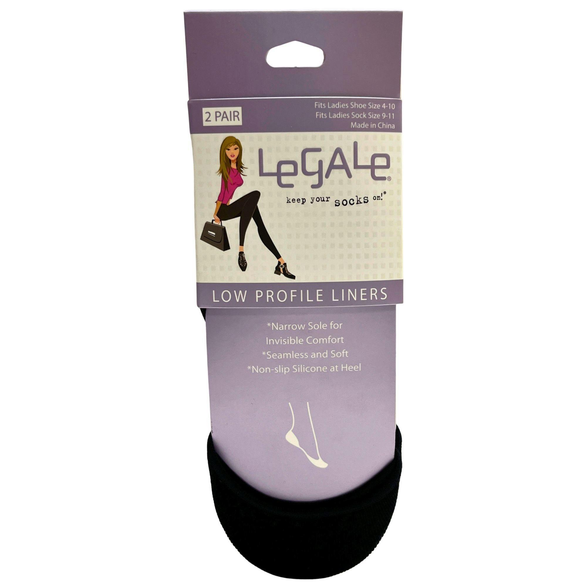 Legale 2 Pair Low Profile Liners Ladies Shoe Size 4-10 image