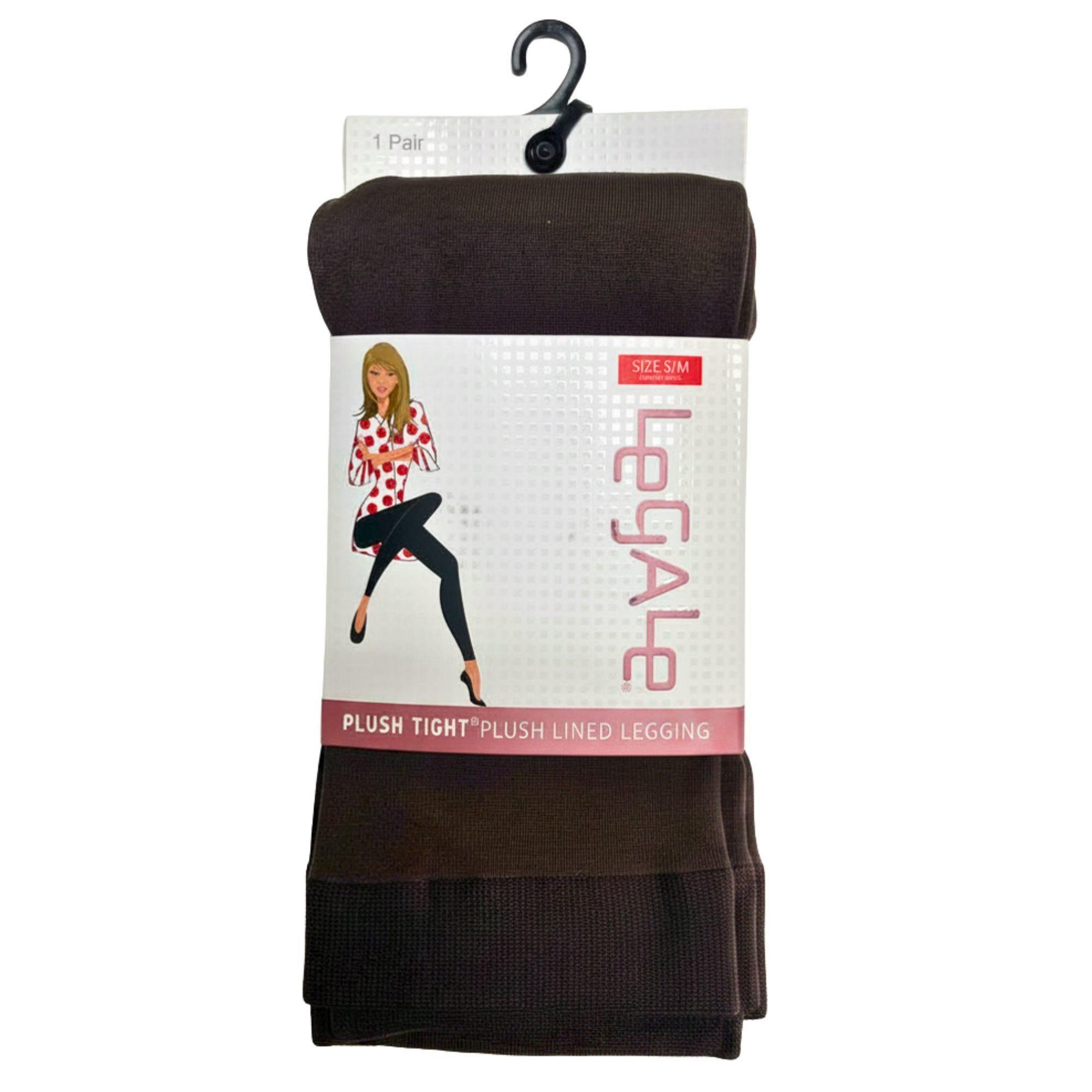 Legale Plush Lined Leggings Size S/M Brown image