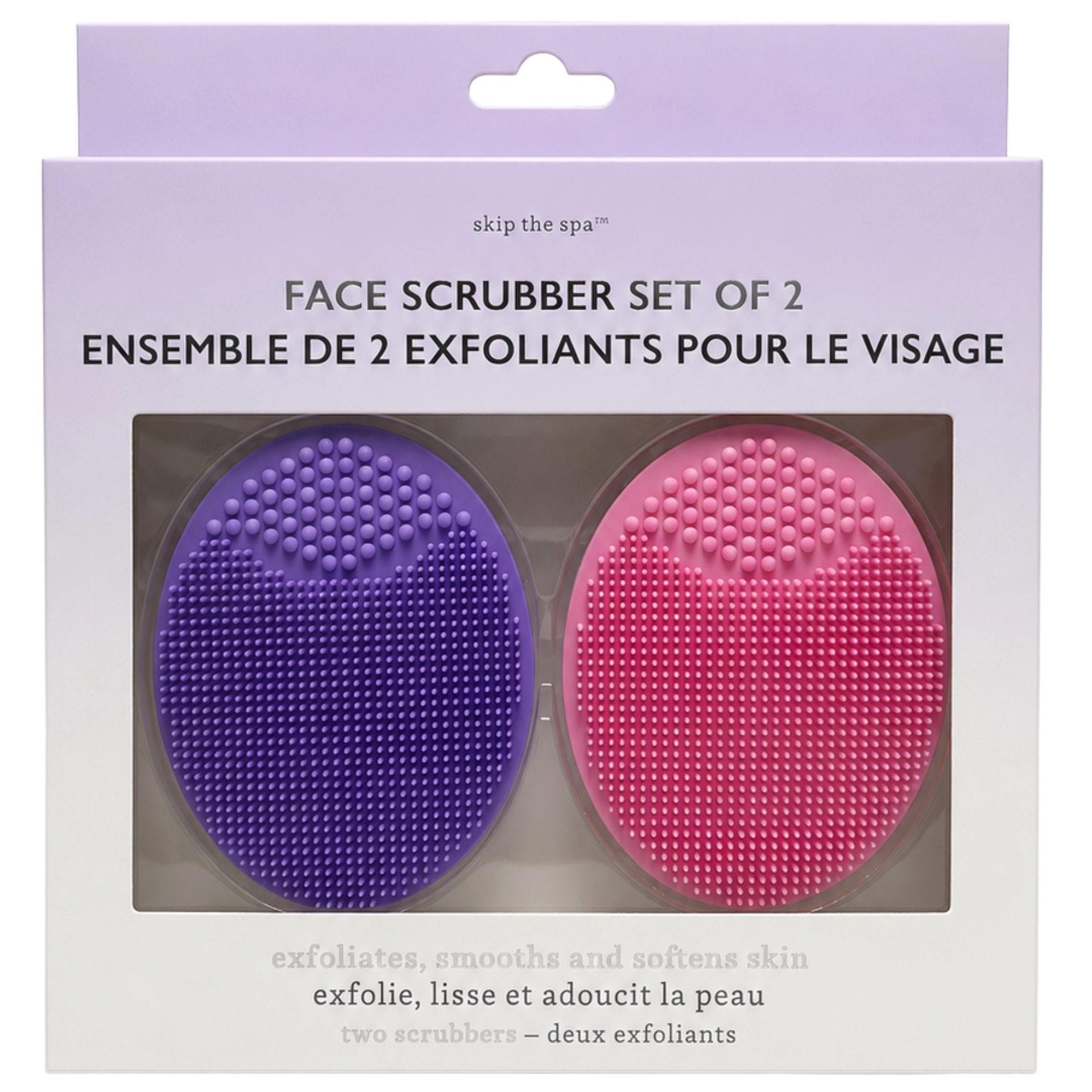 2 Pack Large Silicone Facial Cleansing Scrubber Set image