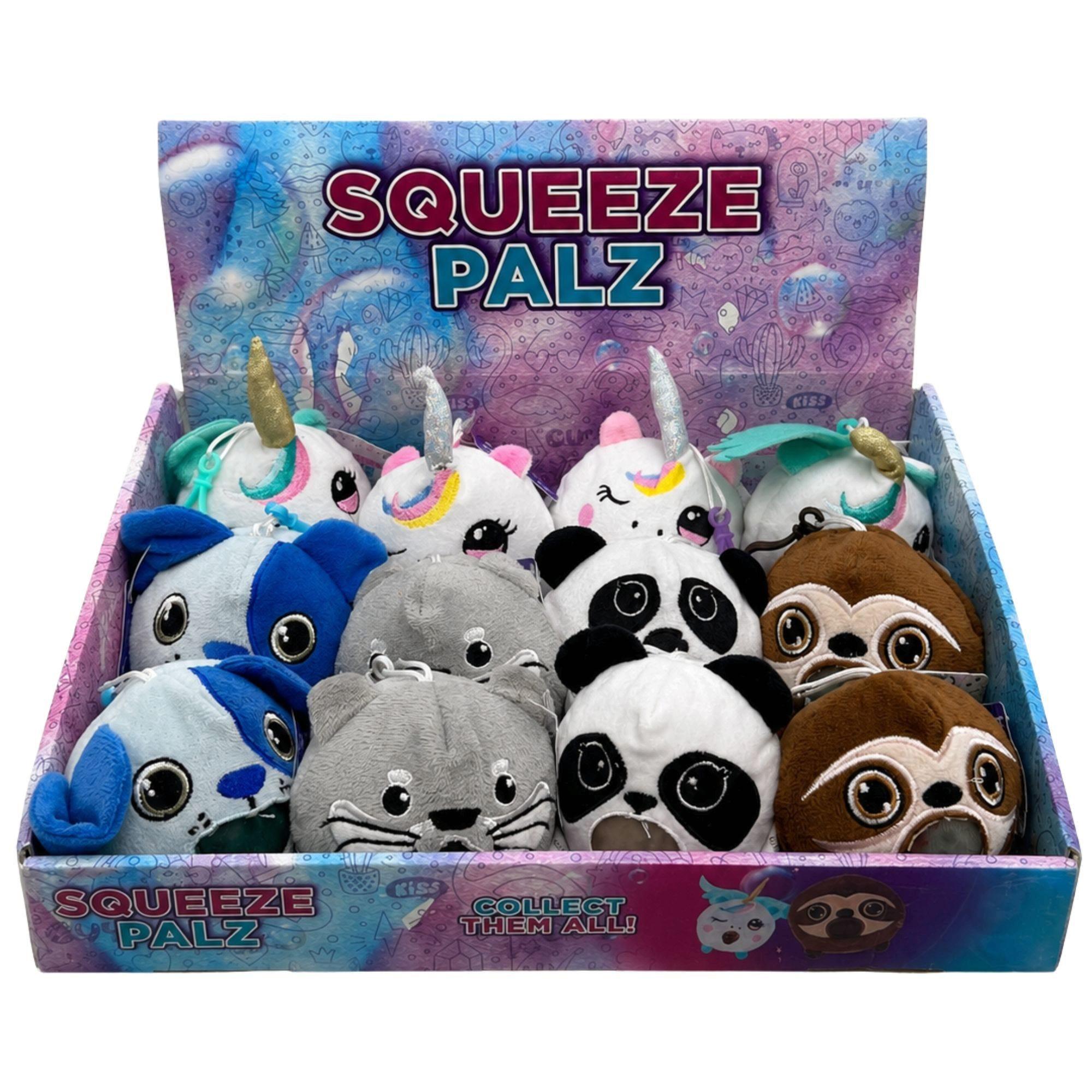 Squeezy Pals Squishy Animal Keychain Toy in PDQ Display image