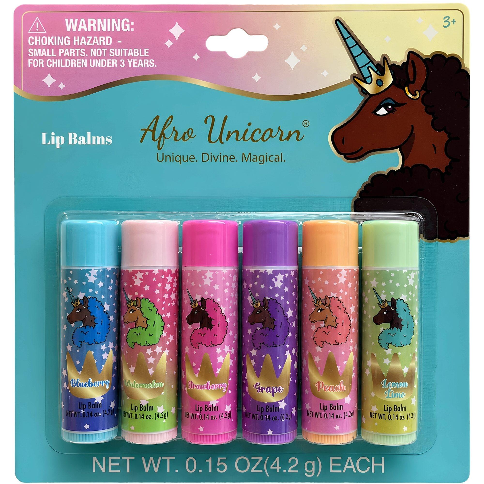 Afro Unicorn 6 Count Lip Balm in Assorted Colors and Designs image
