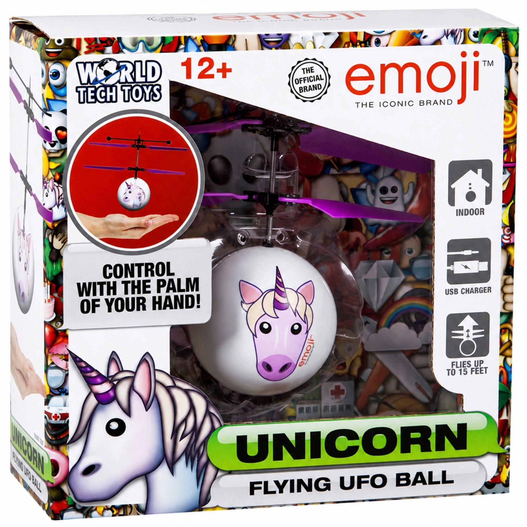 World Tech Toys Unicorn Emoji Motion Sensing Rechargeable UFO Ball Helicopter image