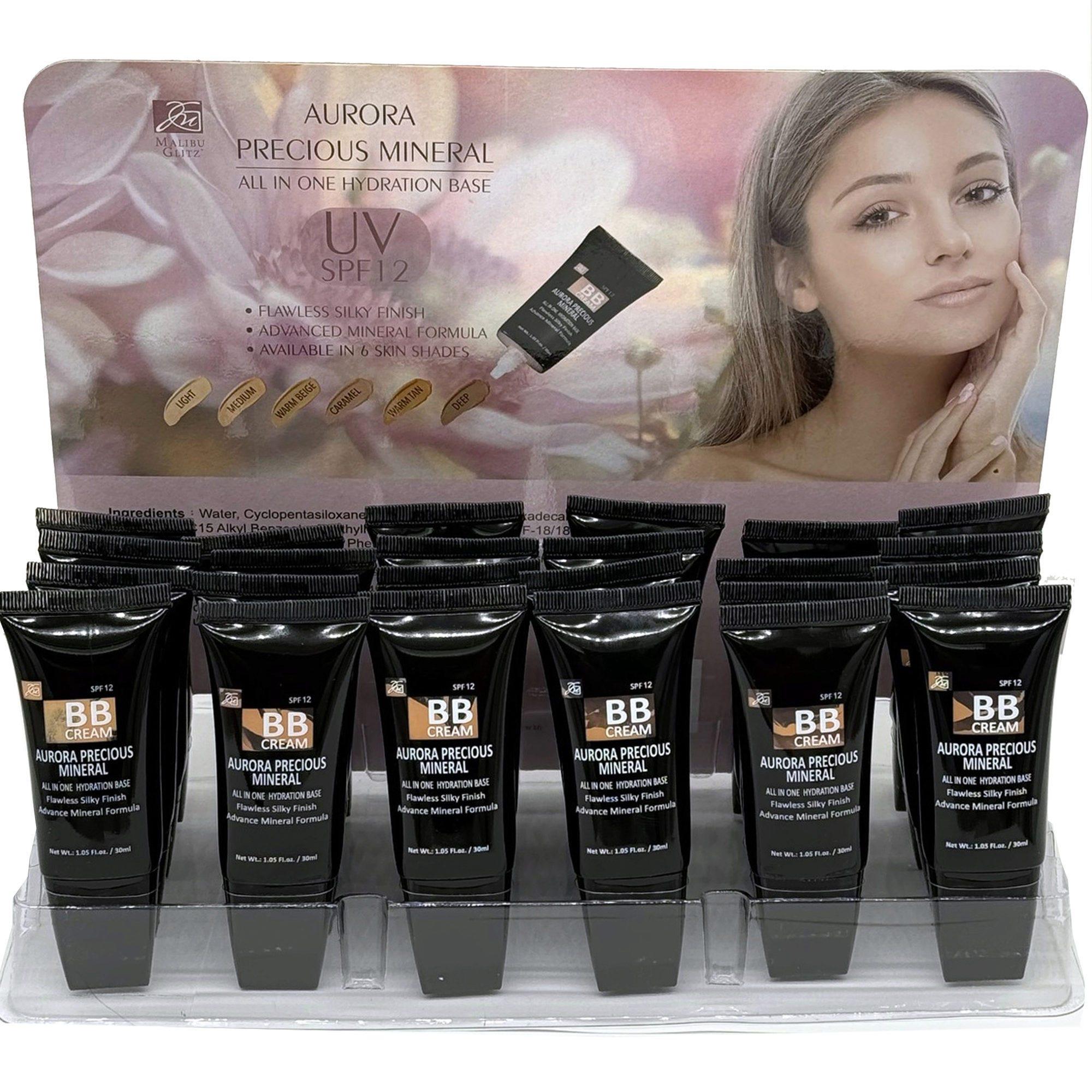 Malibu Glitz Aurora Precious Mineral Hydration Base BB Cream in PDQ Display image