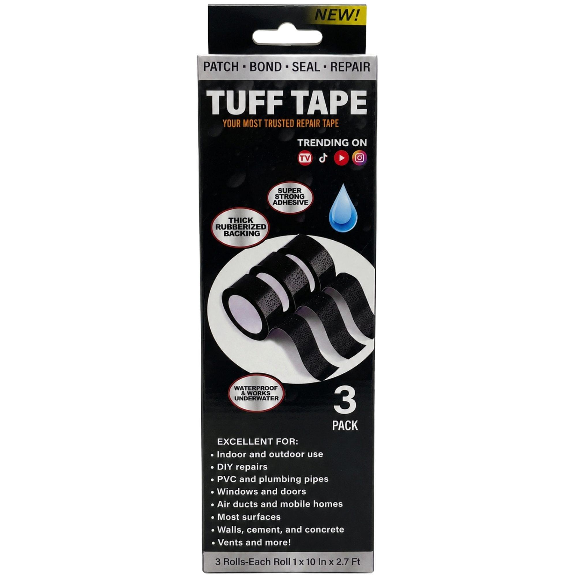 Pinnacle Brands 3 Pack Repair Focused Waterproof Double Sided Tuff Tape image