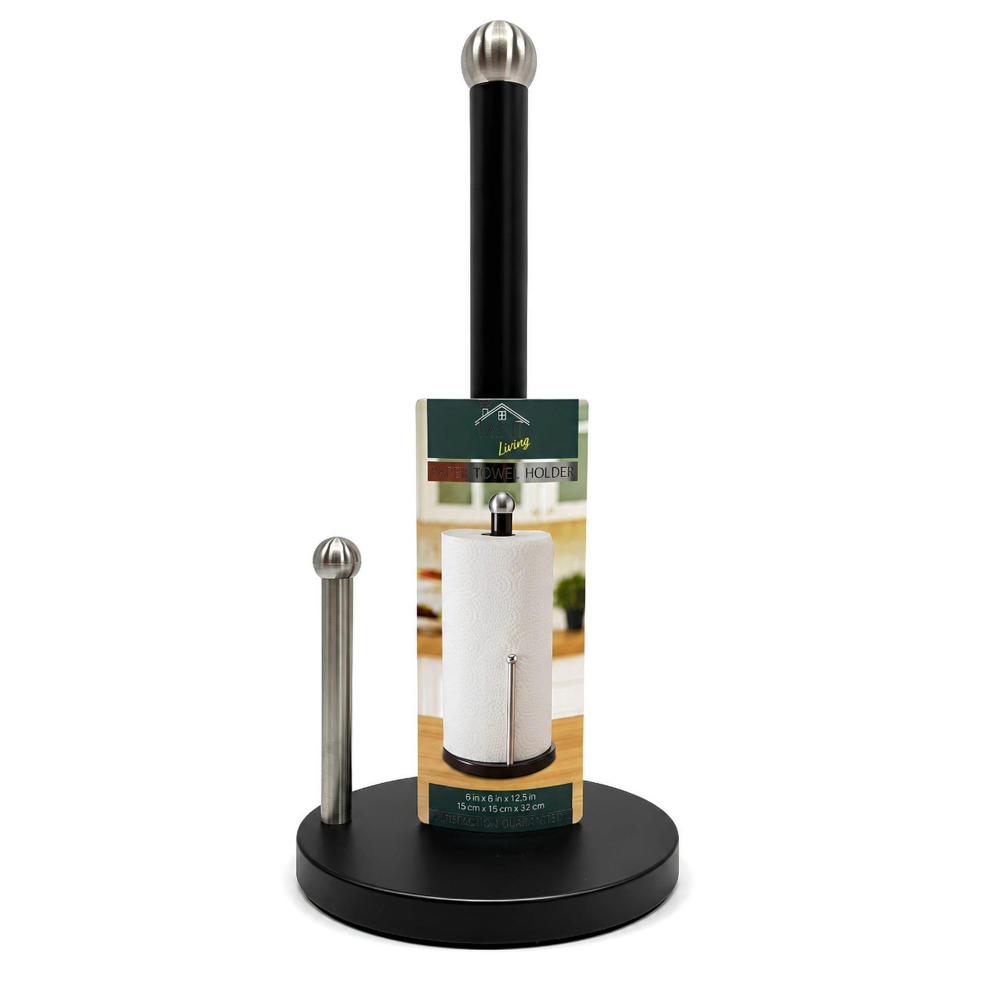 Mint Living 12.5" Paper Towel Holder in Black image
