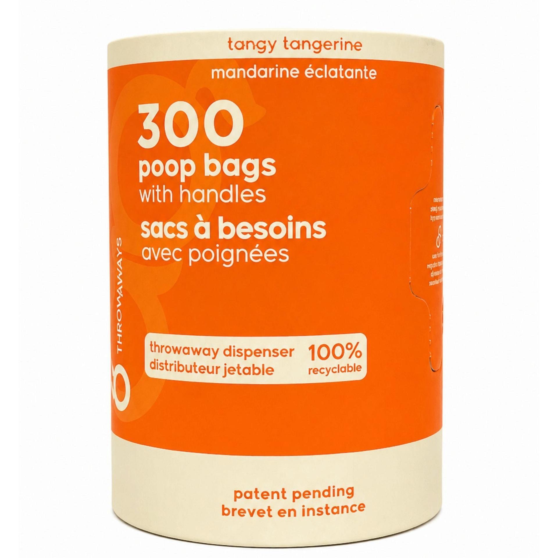 300 Count Tangerine Scented Eco Friendly Dog Waste bags in Dispenser image