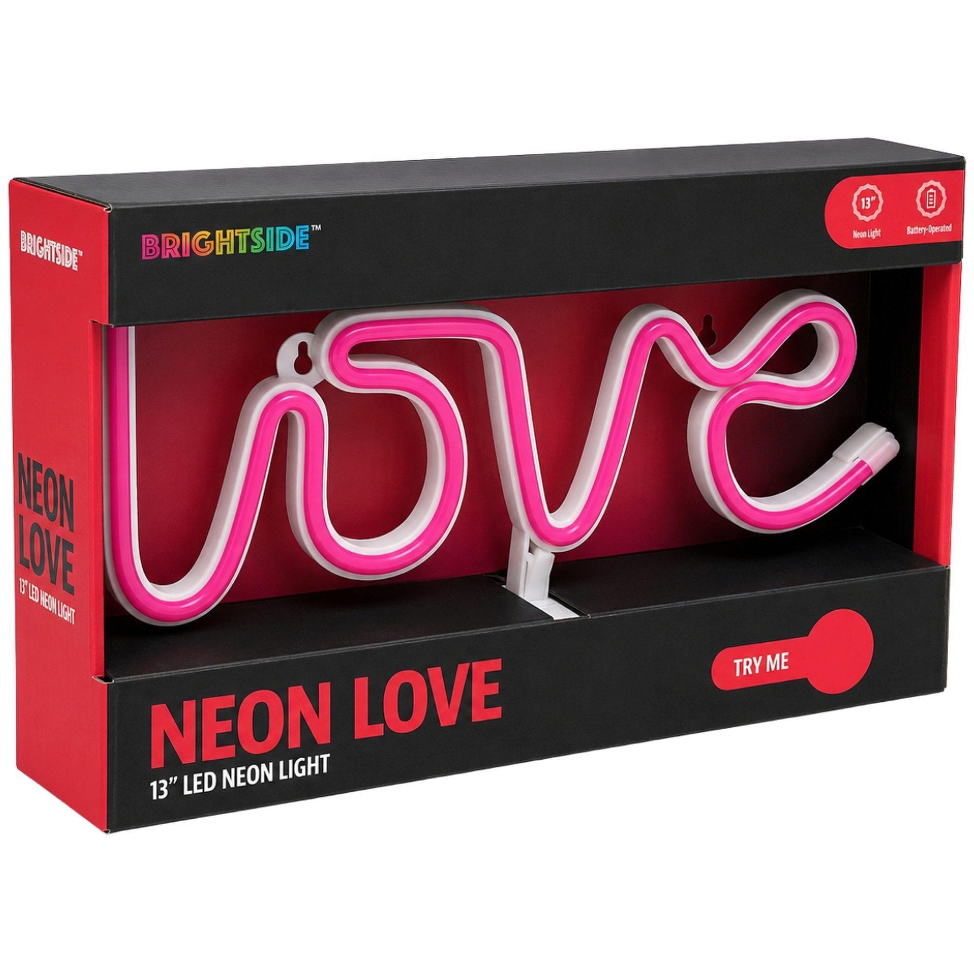 Merkury Love LED Neon Light Stand in Neon Pink image