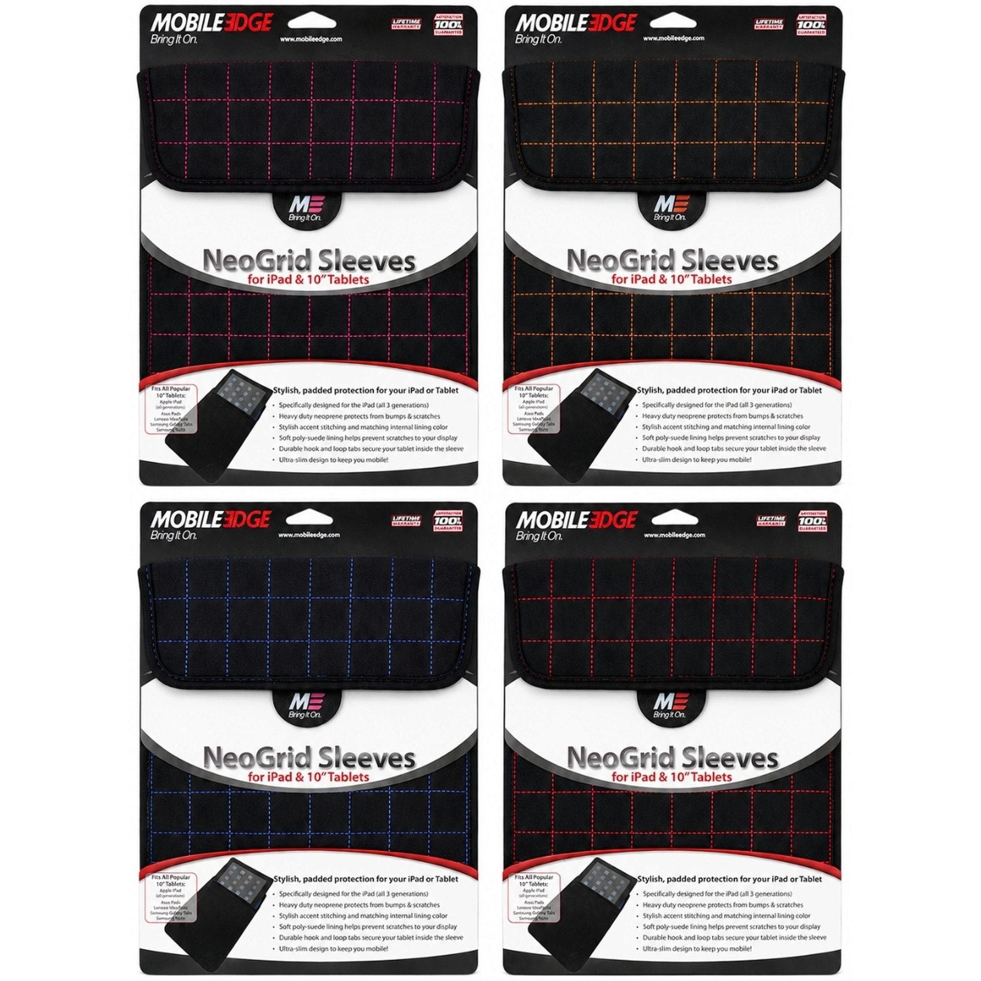 Mobile Edge NeoGrid 10" Neoprene Tablet Sleeve in Assorted Colors image