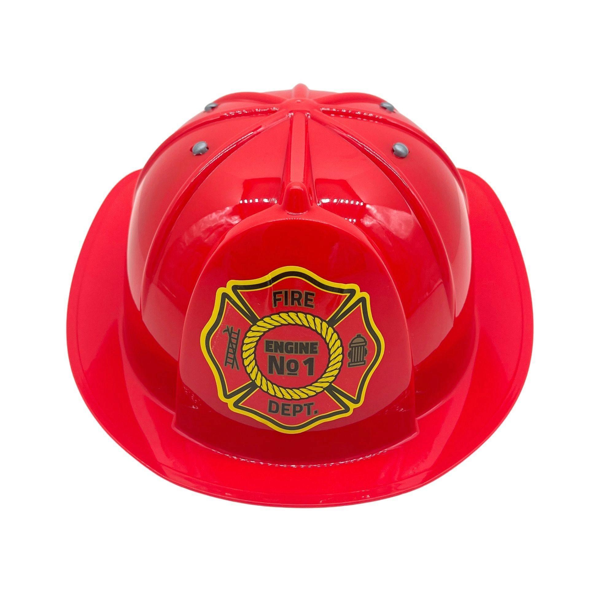 Red Fireman Hat with Adjustable Strap