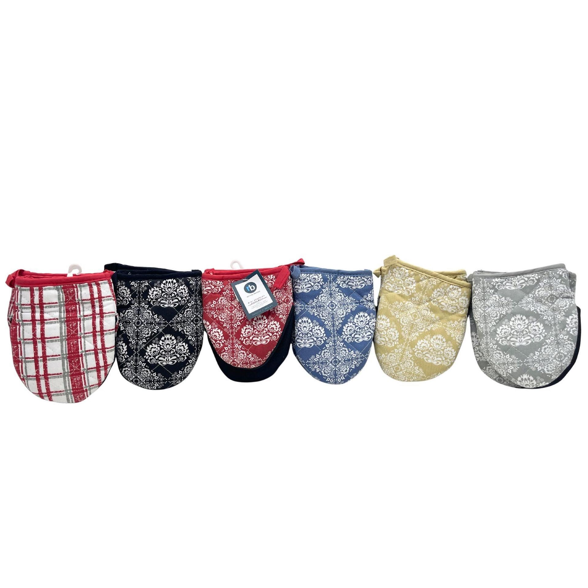 Revival Brands Neoprene Mini Oven Mitt Set in Assorted Floral Designs and Colors image