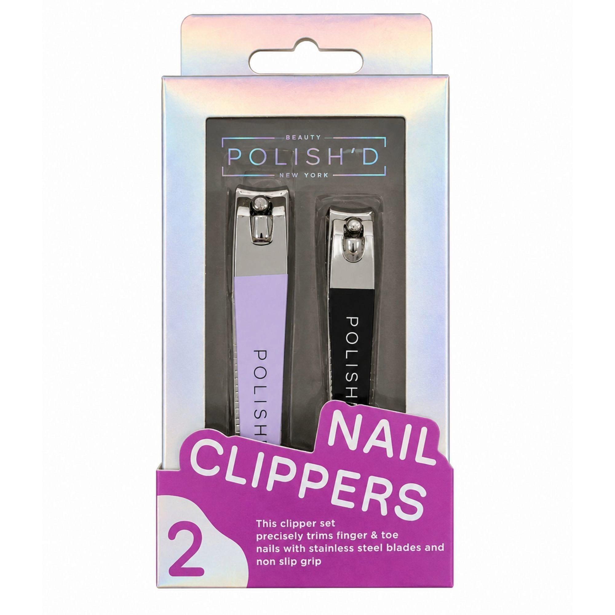 POLISH'D 2 Piece Lavendar Nail Clipper Set image