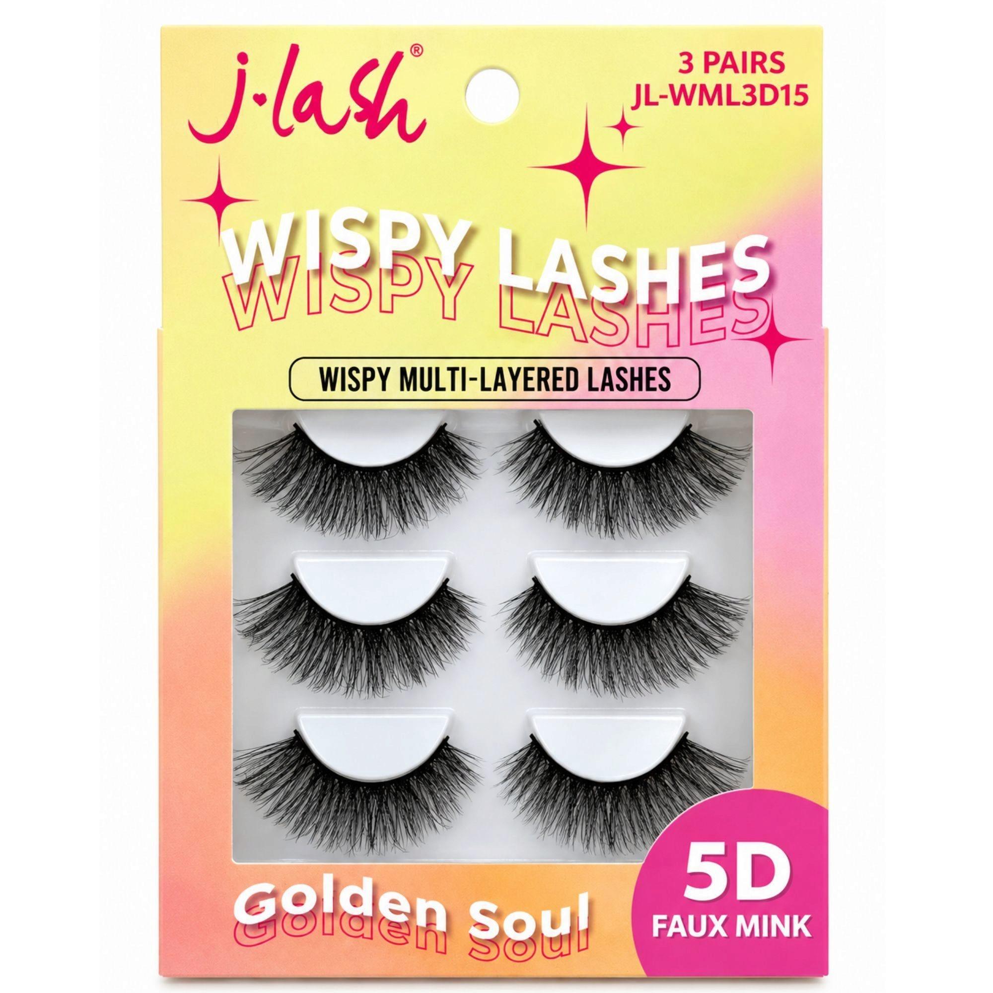 5D Faux Mink Golden Soul Wispy Drama Lashes 3 Pack image