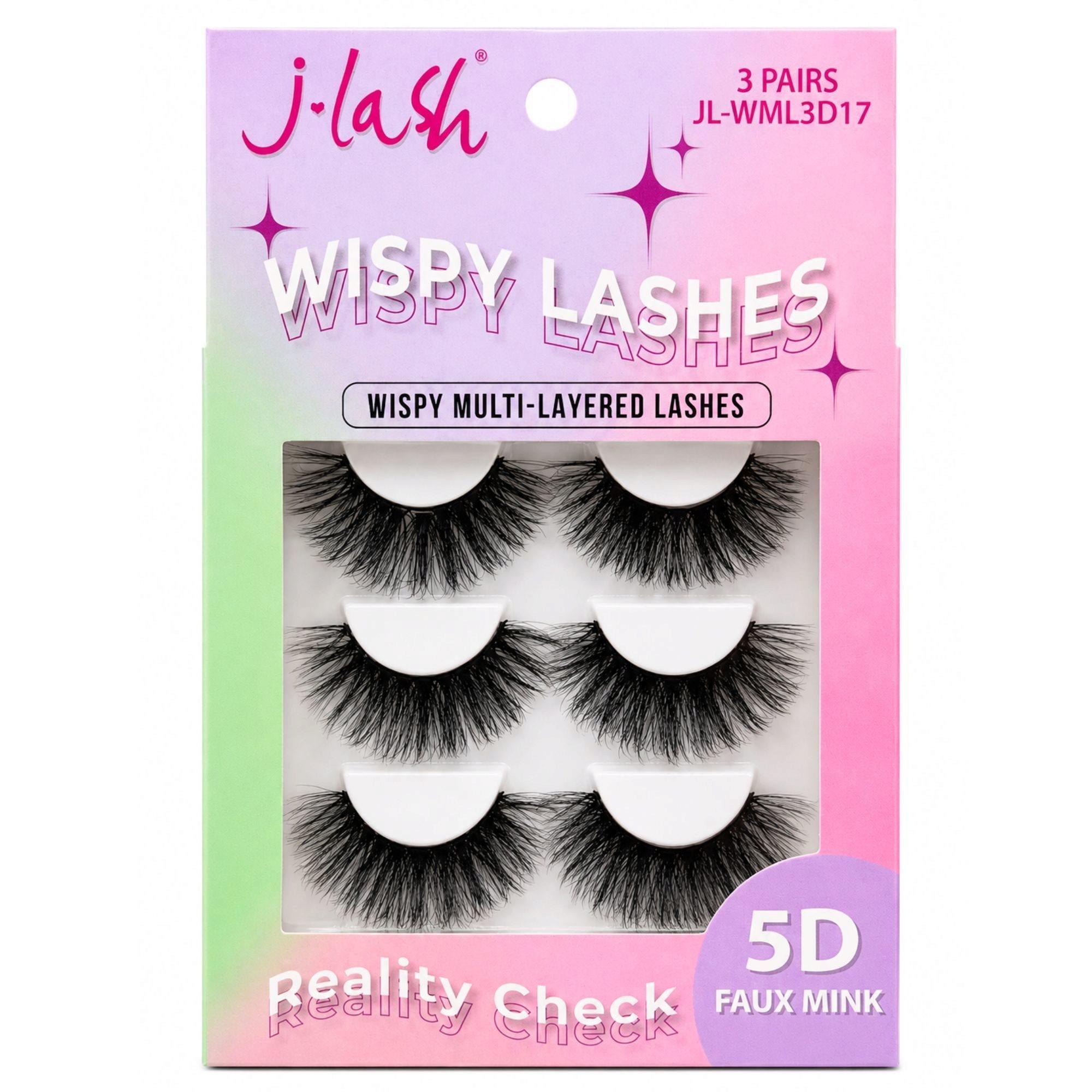 5D Faux Mink Reality Check Wispy Drama Lashes 3 Pack image