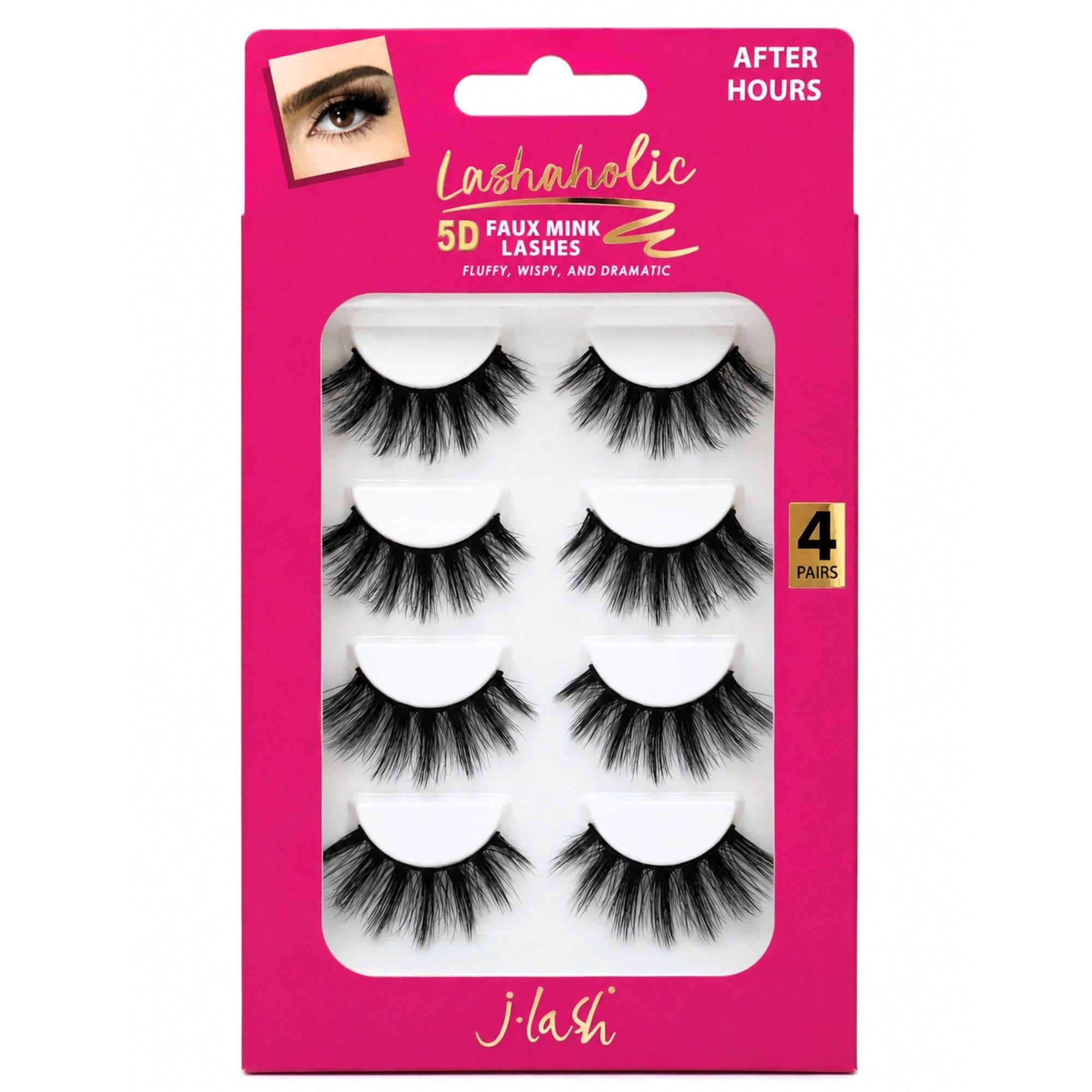 5D Faux Mink Lashaholic After Hours Lashes 4 Pack image