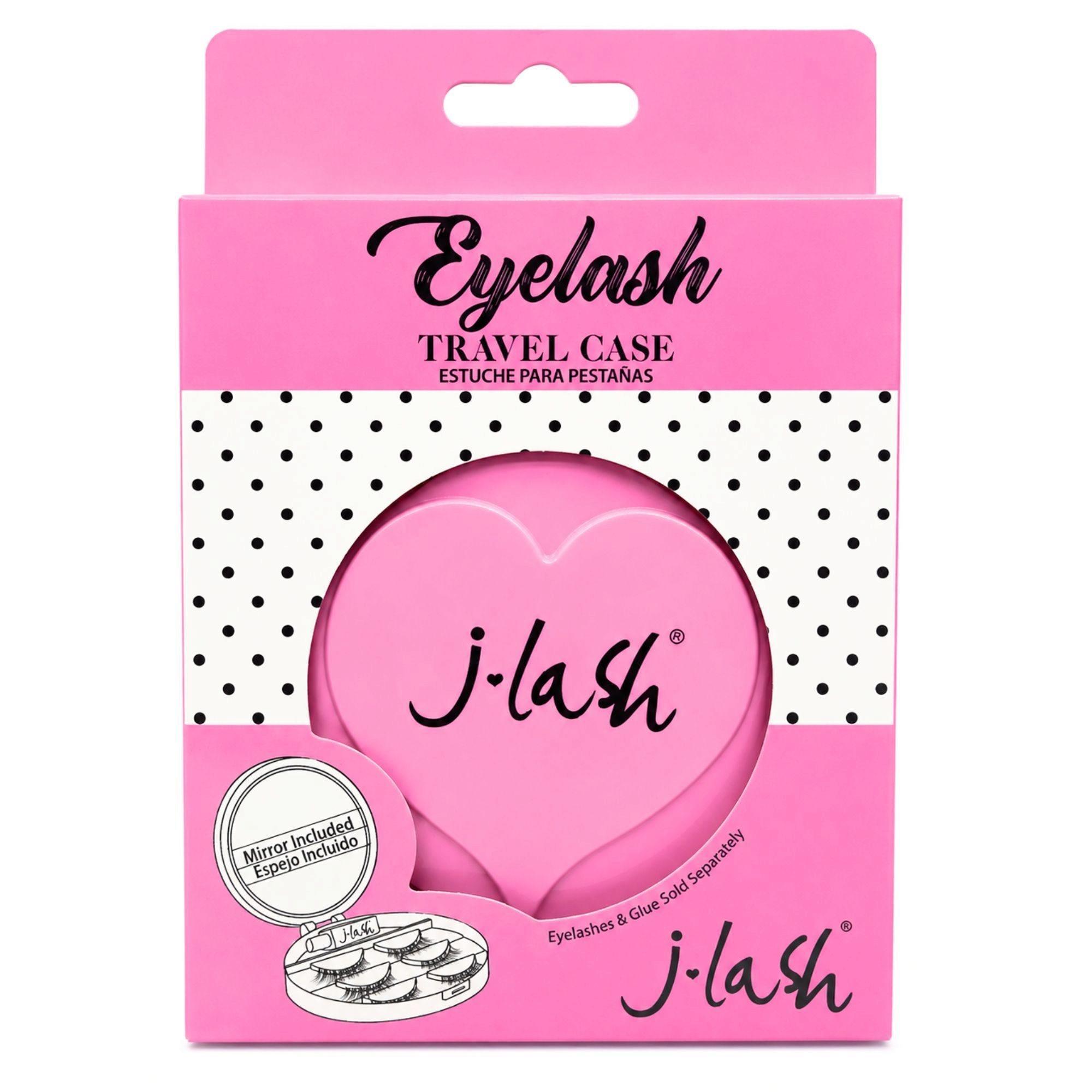 J-Lash Eyelash Travel Case with Mirror in Pink image