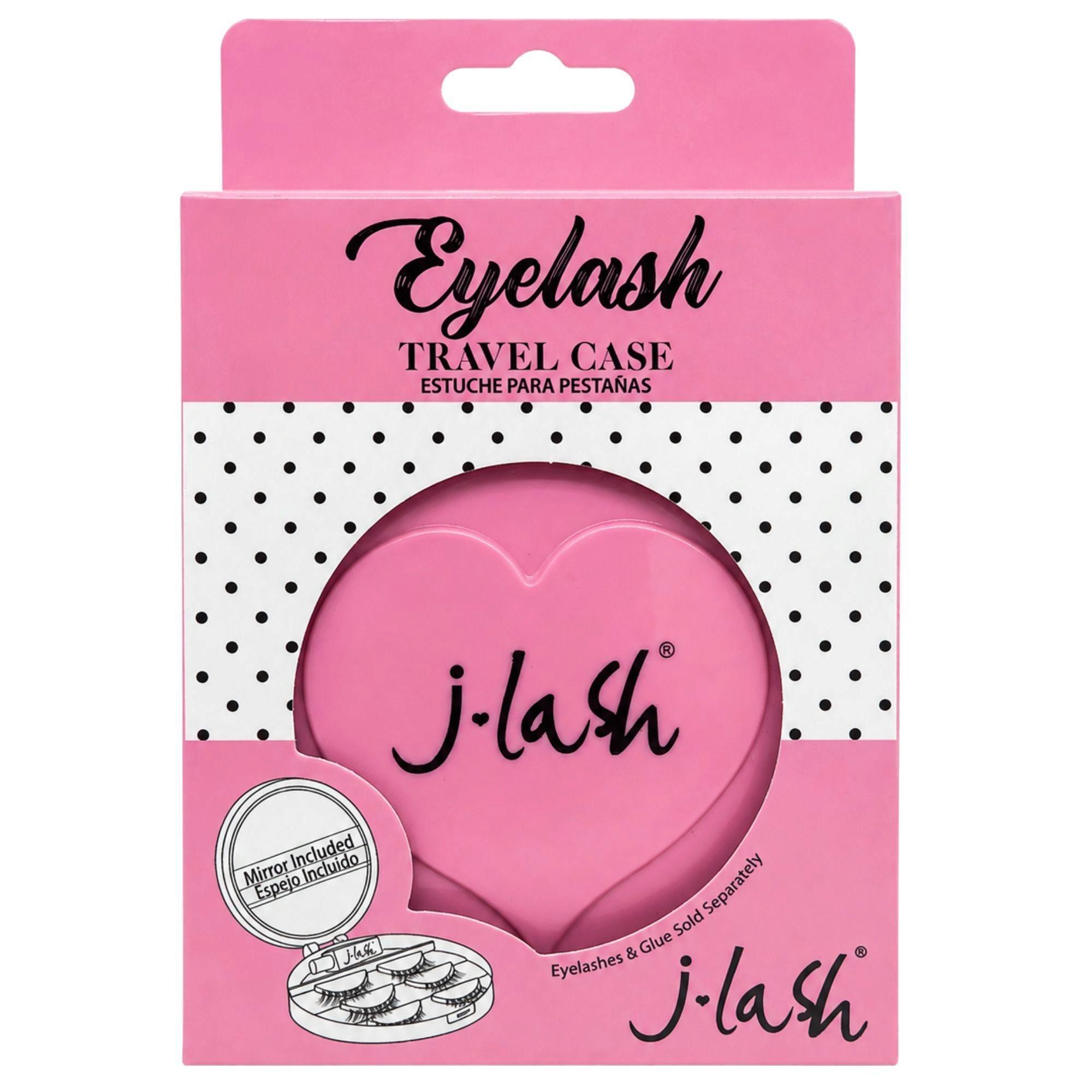 J-Lash Eyelash Travel Case with Mirror in Bubblegum Pink image