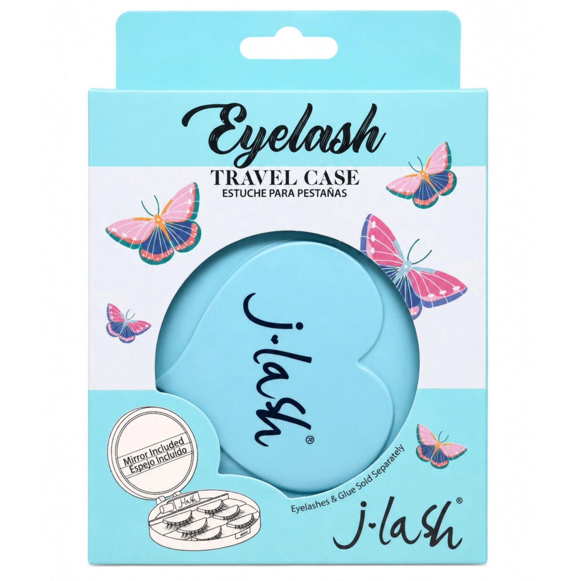 J-Lash Eyelash Travel Case with Mirror in Blue image