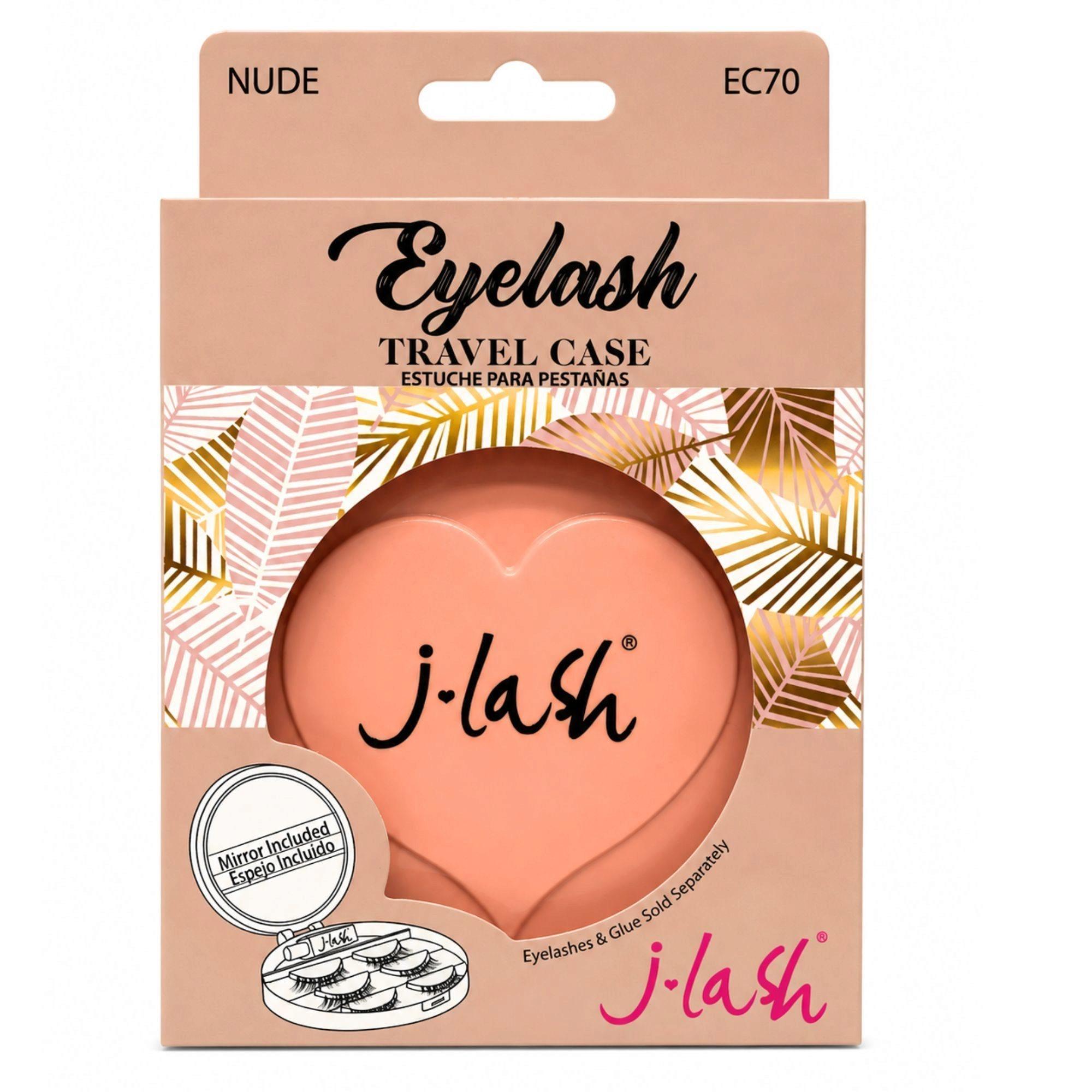 J-Lash Eyelash Travel Case with Mirror in Nude image