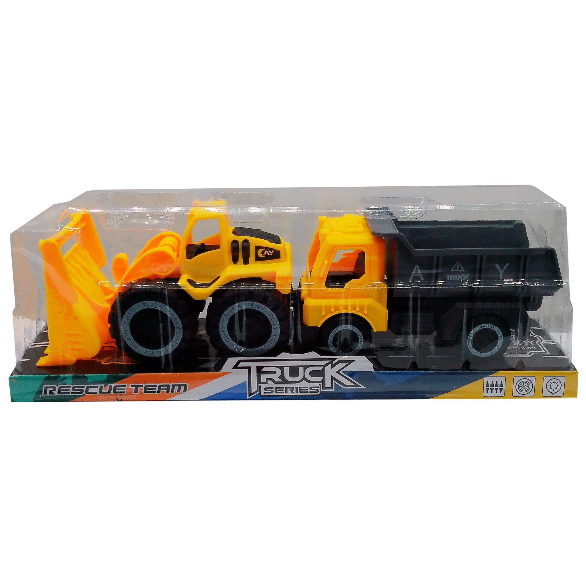 2 Pack Excavators & Dump Truck Toys Assorted Styles image
