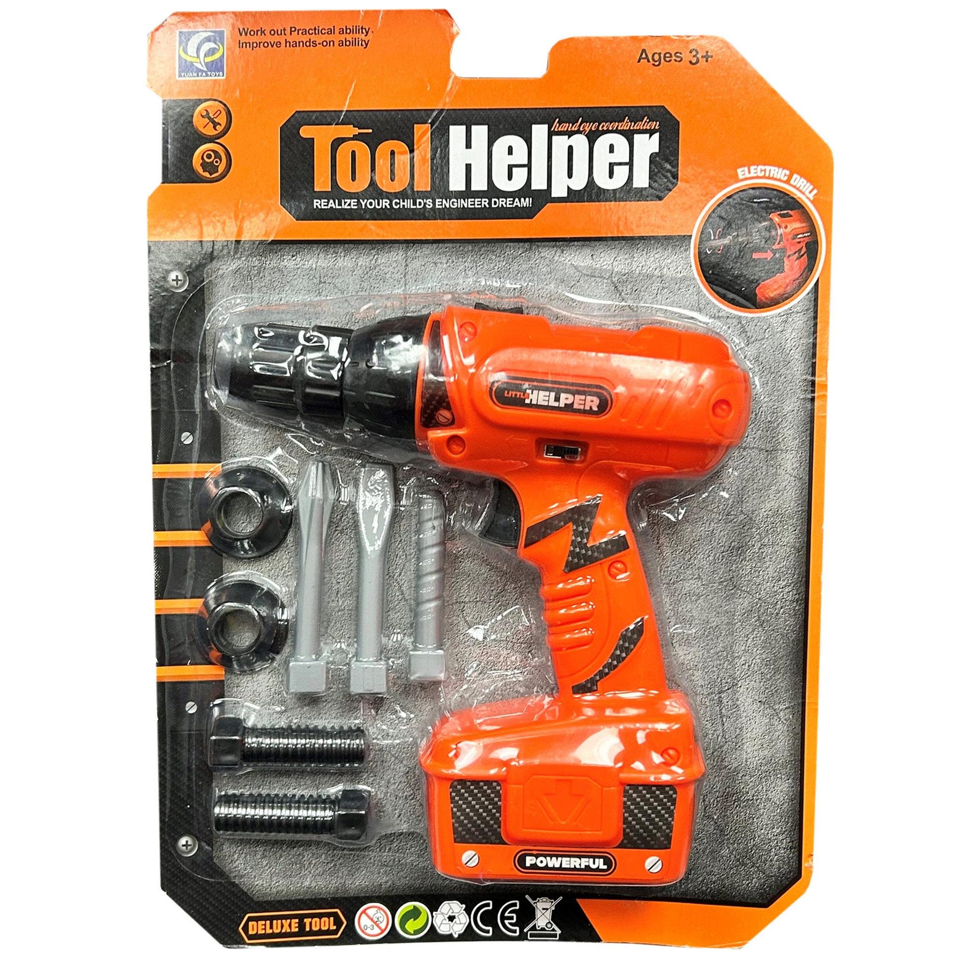 Drill Toy Tool with Drill Bits and Accessories Playset image