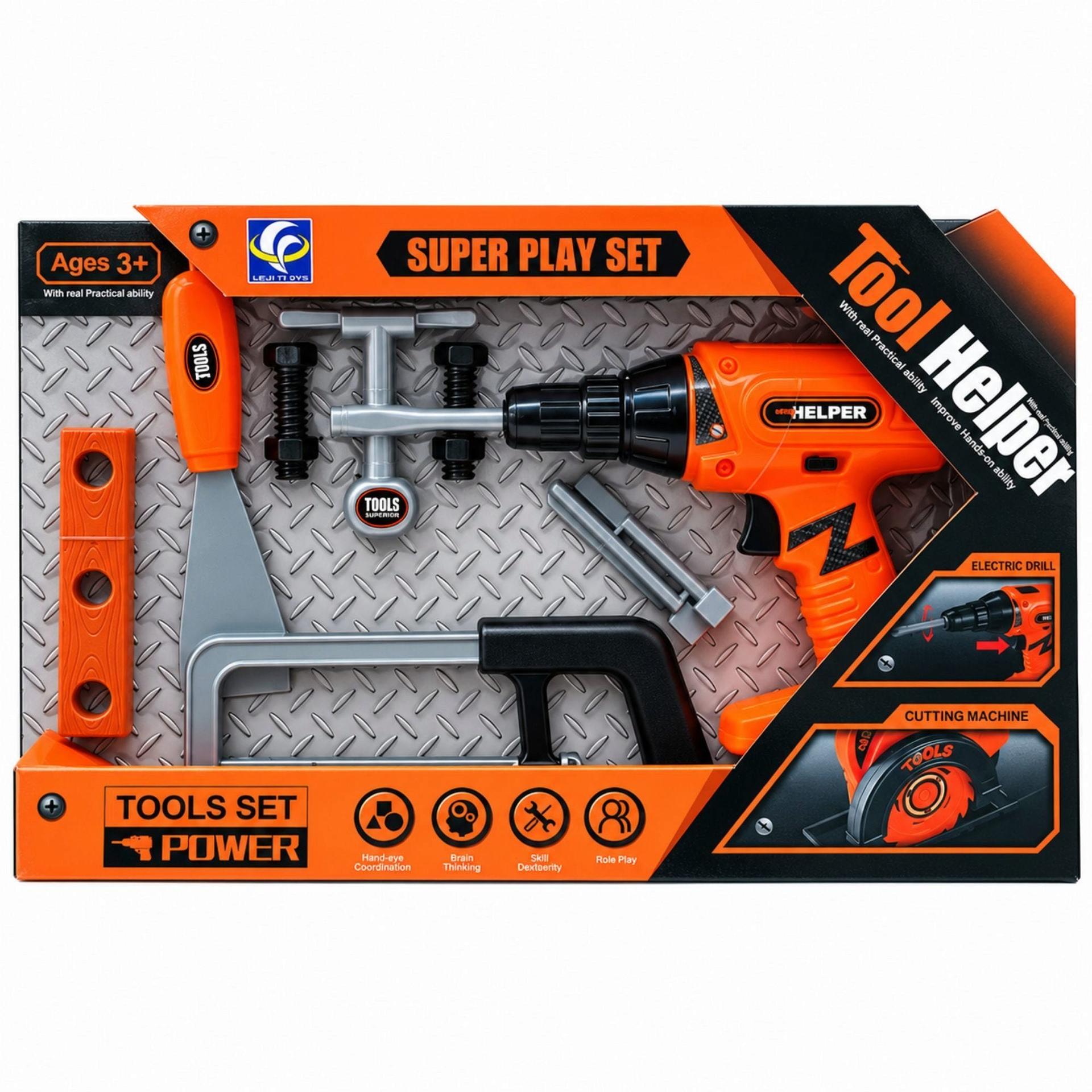 Pretend Power Tools and Accessories Playset in Assorted Styles image
