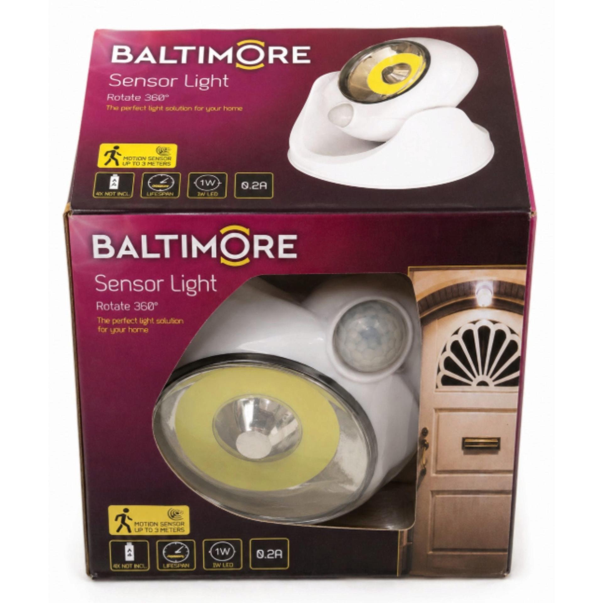 Battery Operated Motion Sensor LED Wall Mount Security Light image