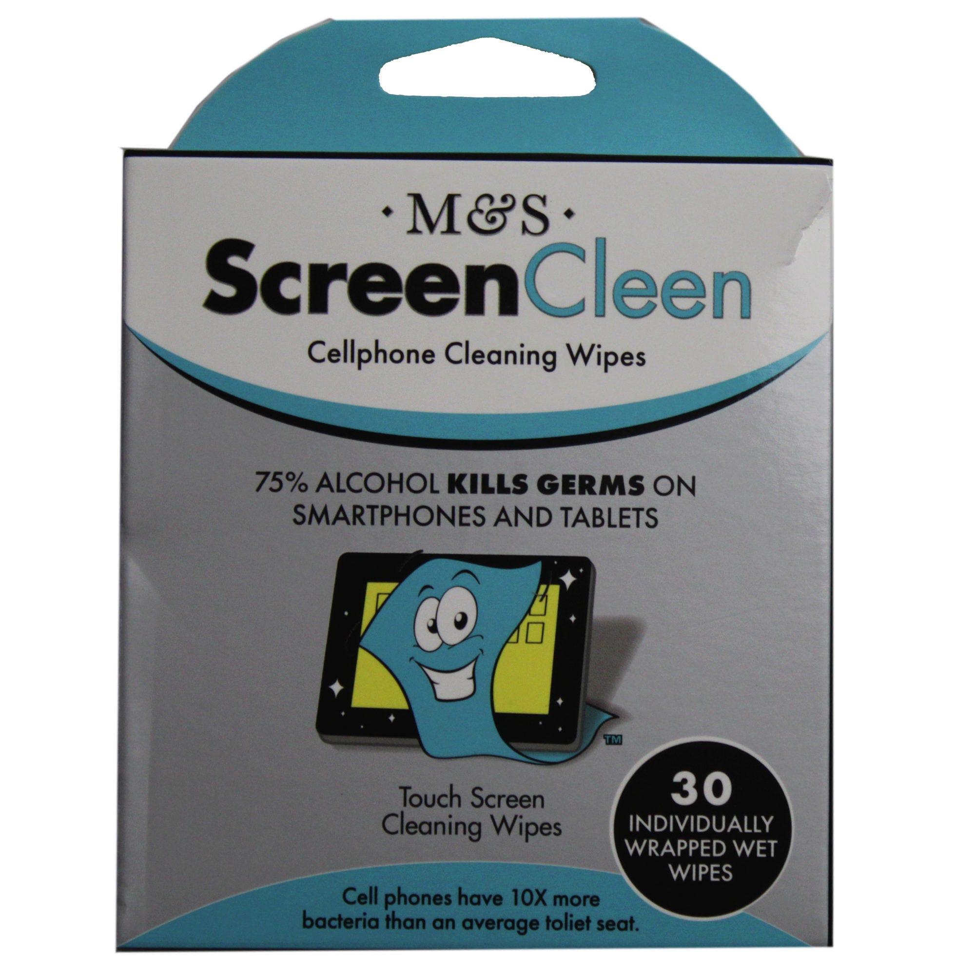 ScreenCleen 30 Pack 75% Alcohol Screen Cleaning Wipes image