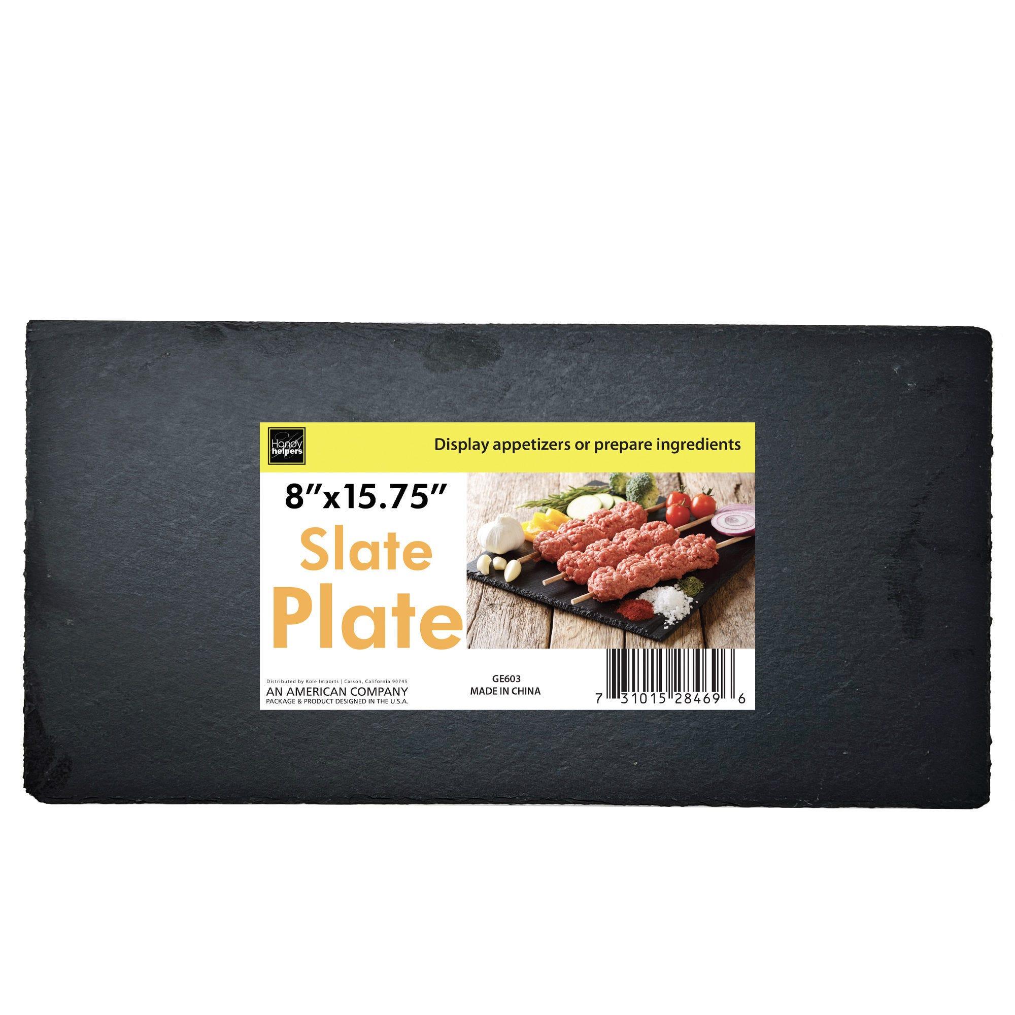8" x 15.75" Slate Serving Plate image