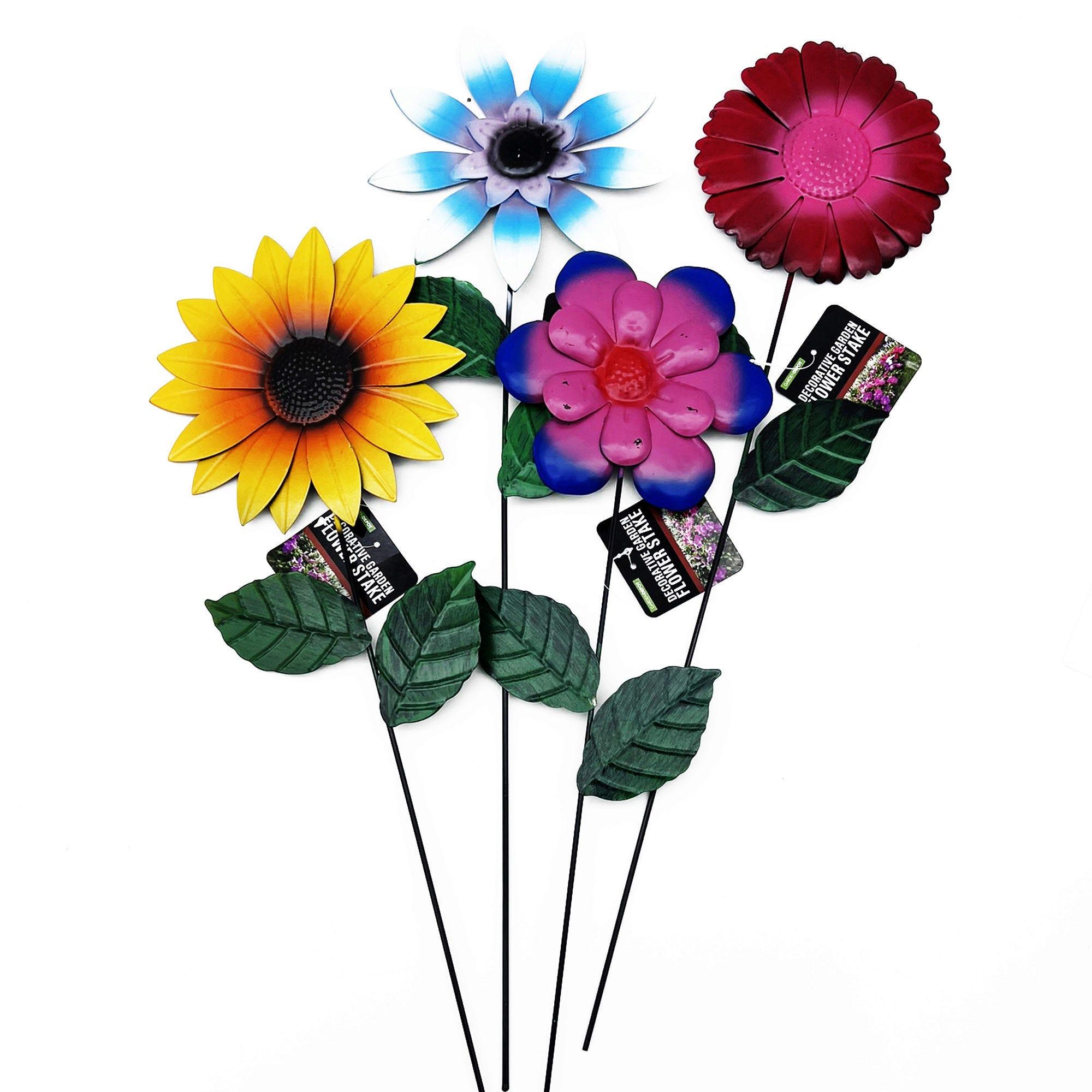 Assorted Metal Decorative Garden Flower Stake image