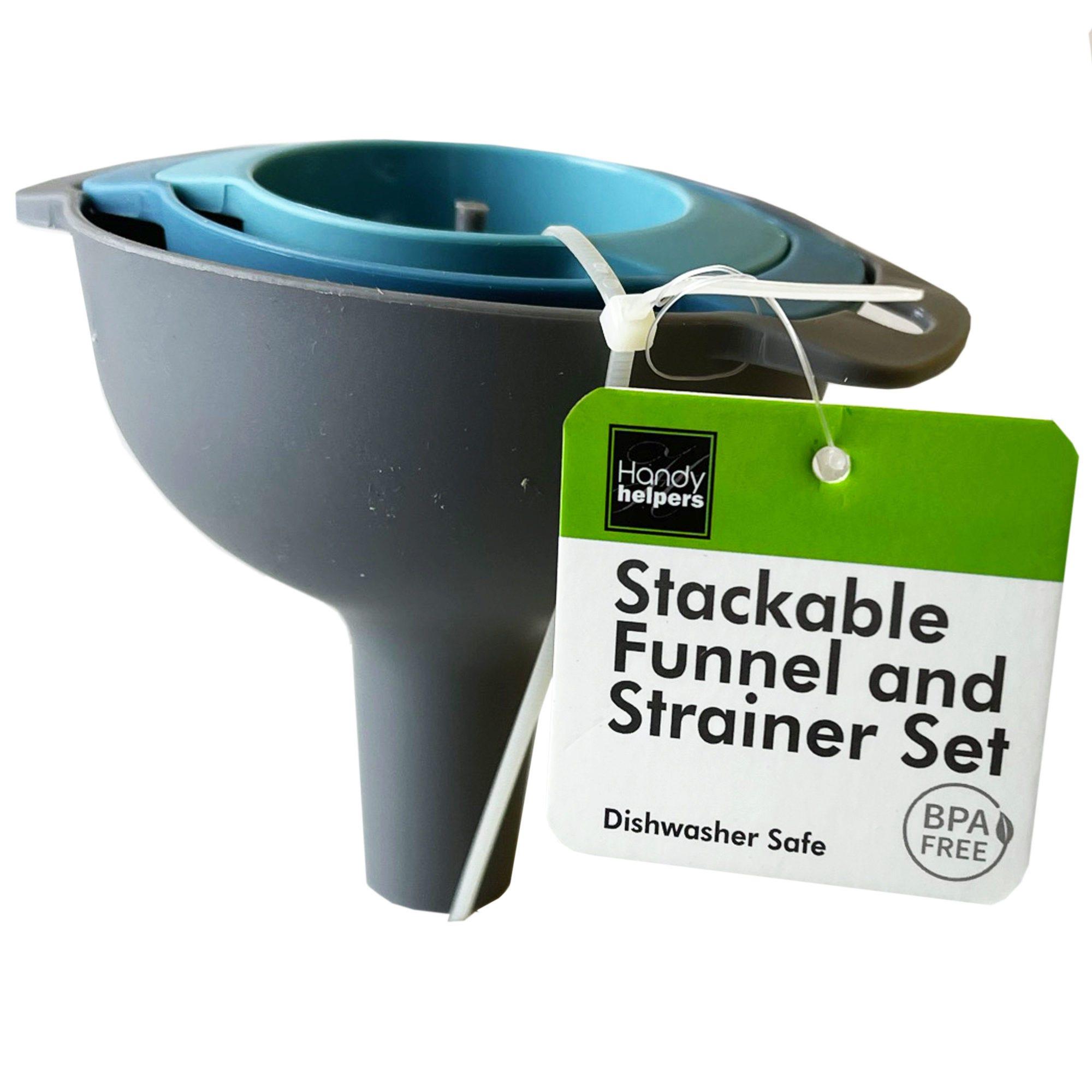Stackable Funnel and Strainer Set image