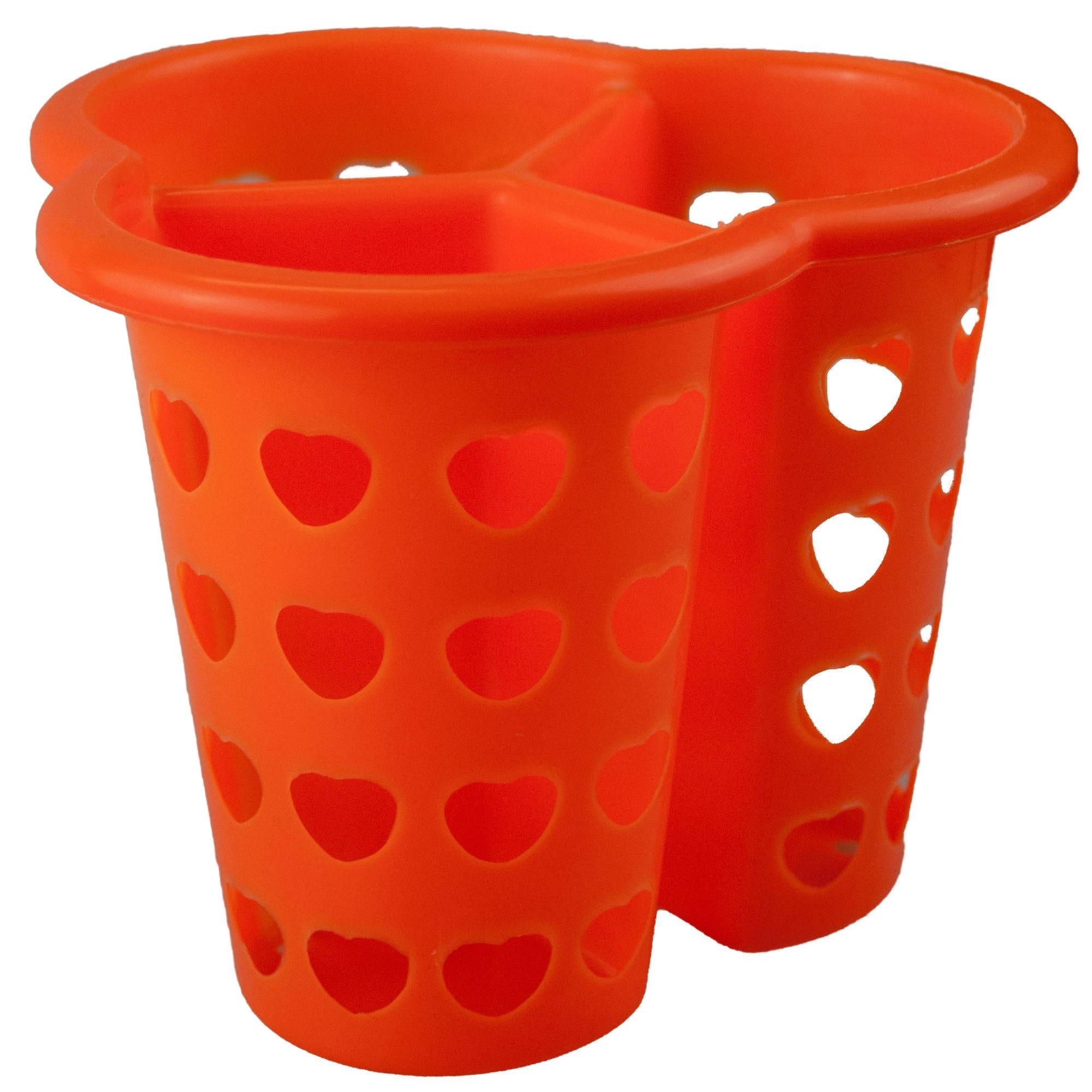 Three-Compartment Heart Design Utility Basket image
