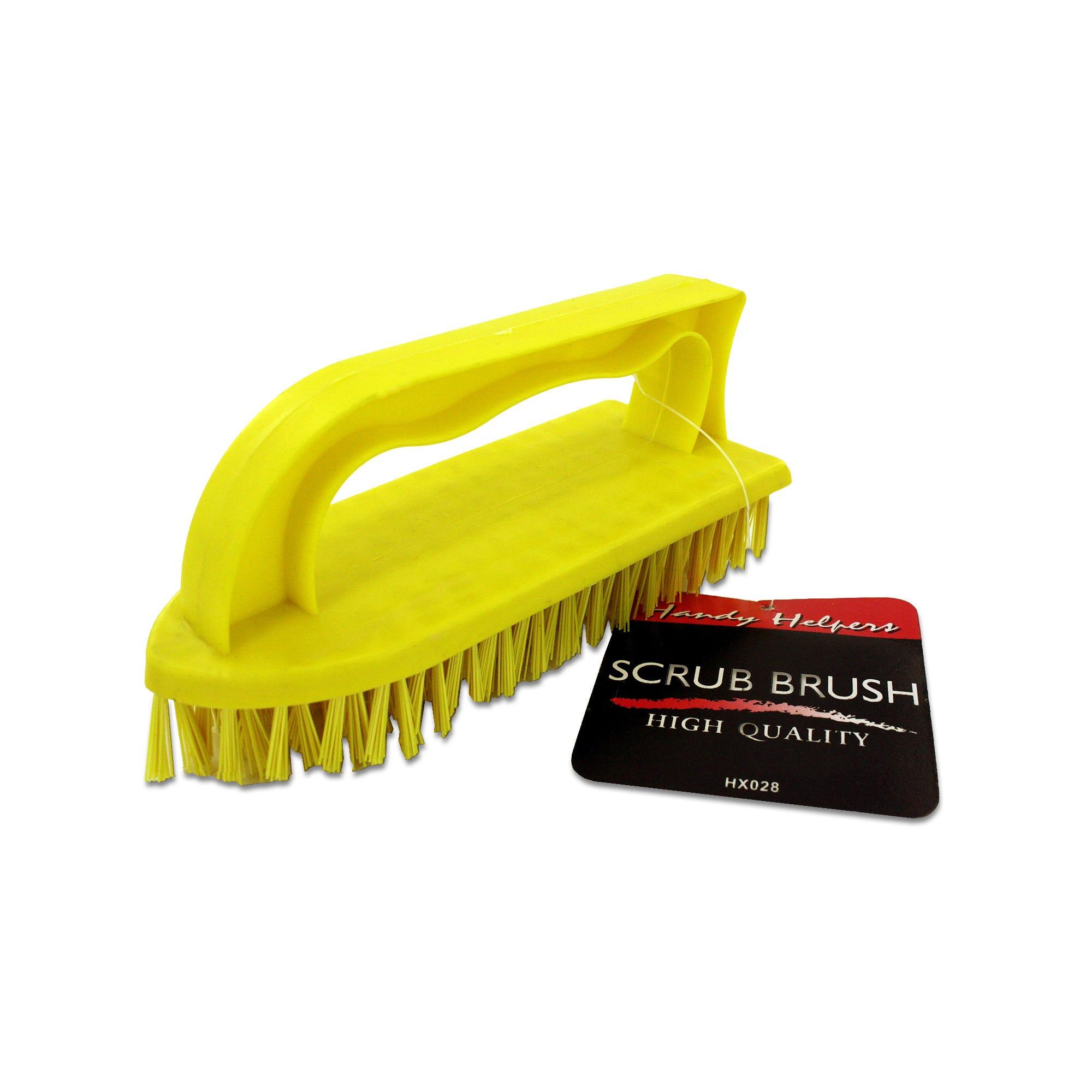 Iron-Shaped Scrub Brush with Handle image
