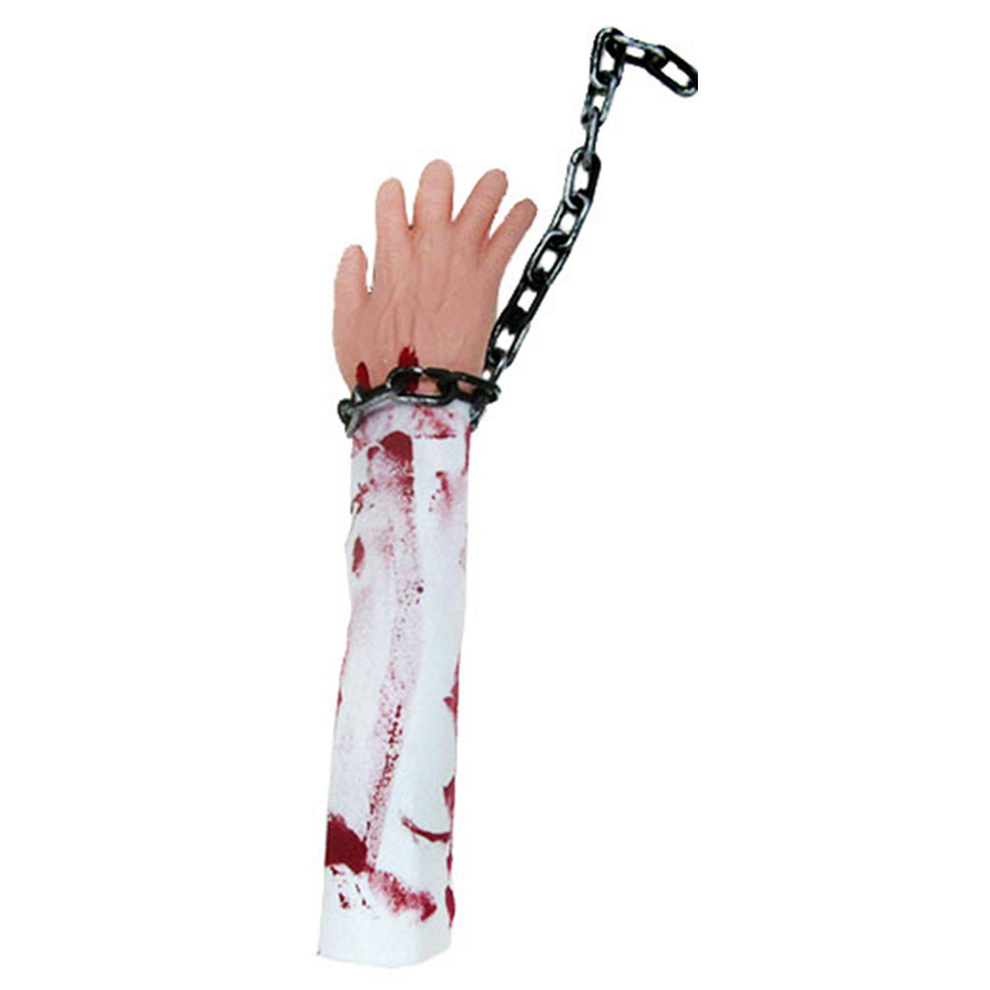 Severed Arm with Chain and Bloody Sleeve image