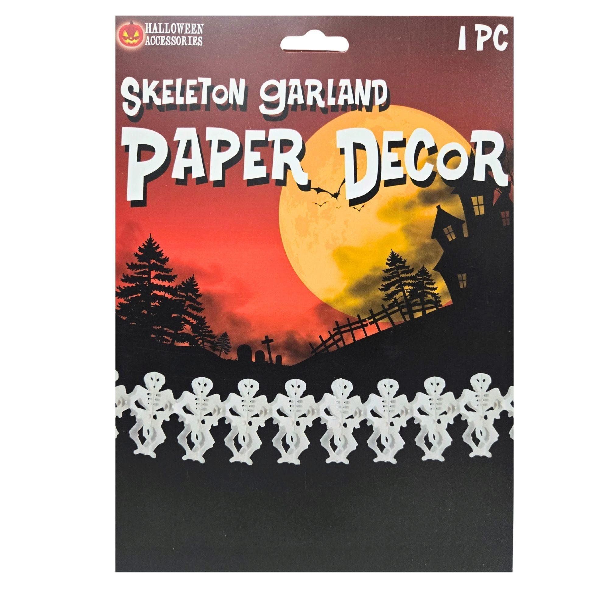 Halloween Skeleton Garland Paper Decoration image