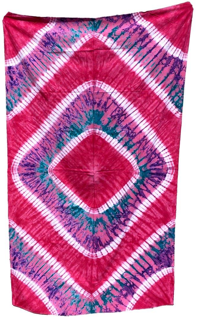 Pink/ Red tie dye tapestries image