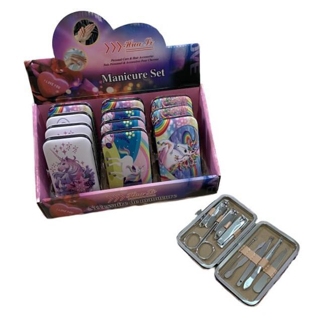 9 Pcs Unicorn Manicure Care Set - Assorted image