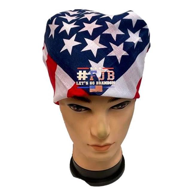 #FJB "Let's Go Brandon" USA Flag Style Bandanas image