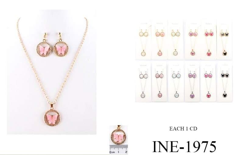 Butterfly Necklace & Earring Sets - Assorted image