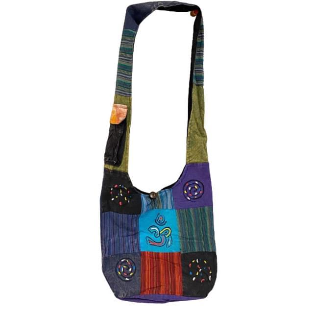 Handmade Patchwork Hobo Bags - Peace Sign image