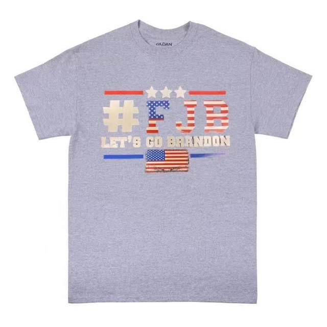 #FJB "Let's Go Brandon" Sports Gray T-Shirts image