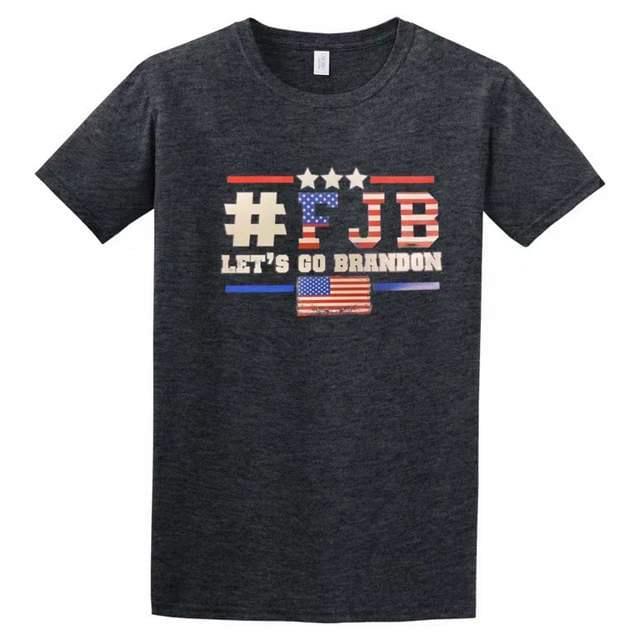 #FJB "Let's Go Brandon" Dark Heather T-Shirts XXL image