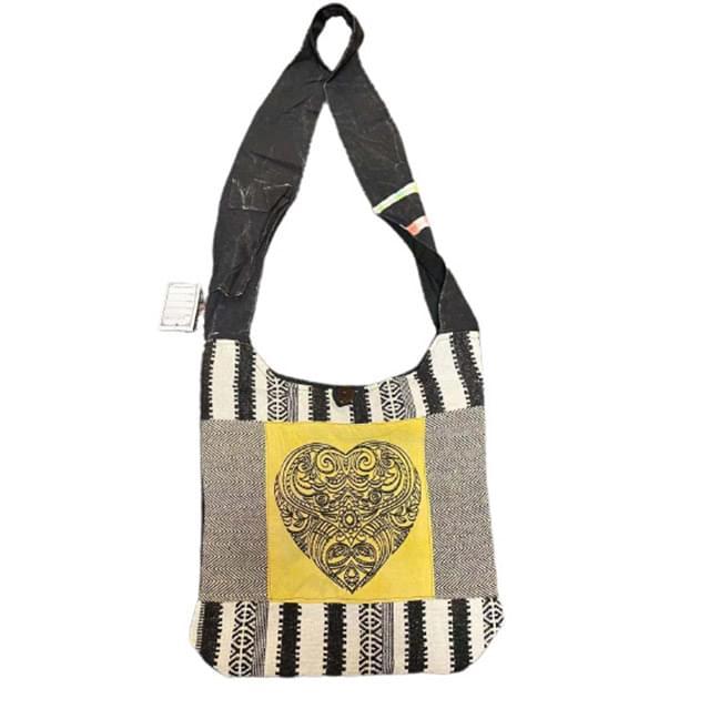 Handmade Hobo Bags - Embroidered Heart image