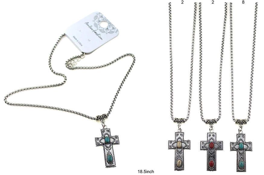Cross Pendant Fashion Necklaces - Assorted image