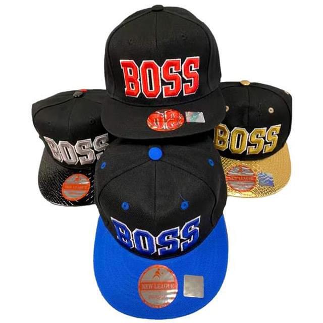 "Boss" Flat Bill Snapback Hats image